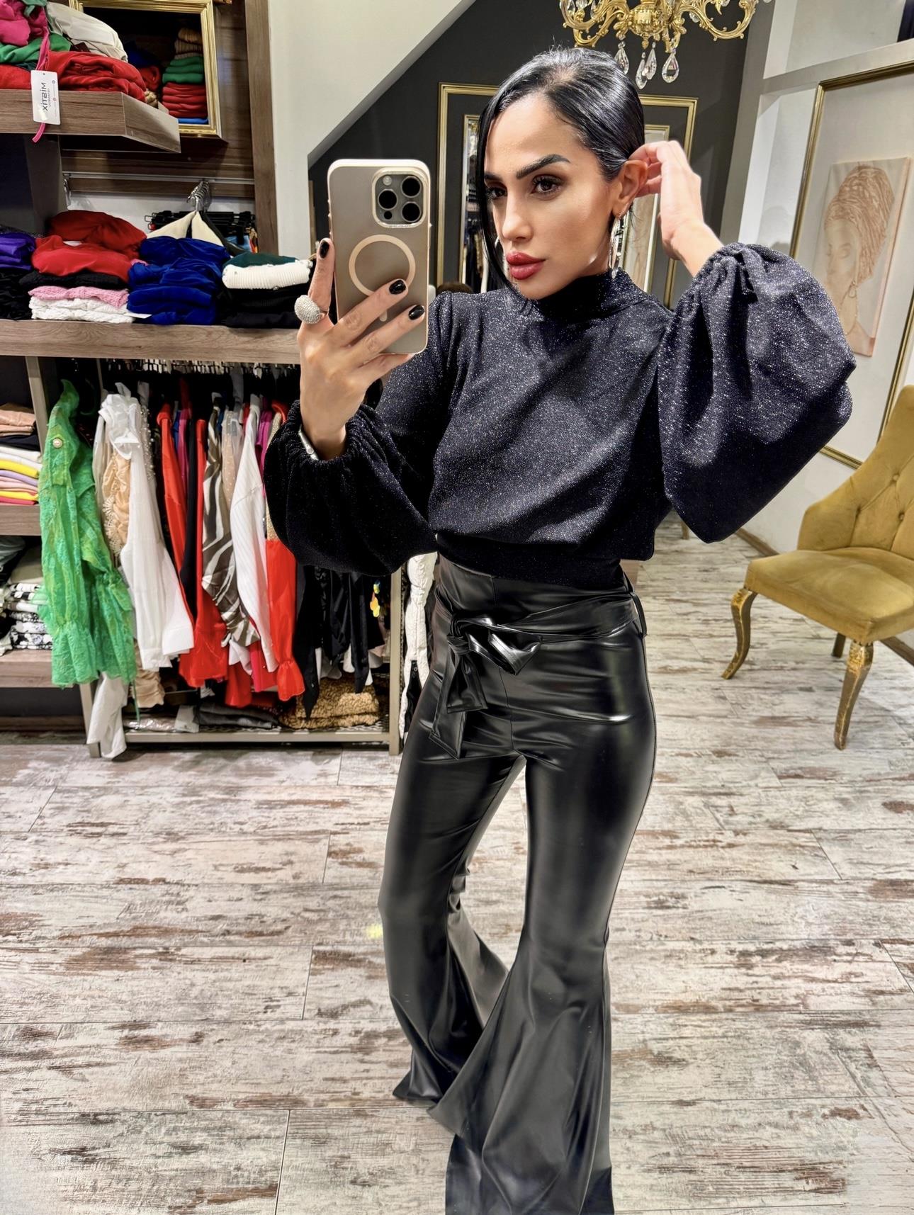 Sırt Dekolteli Sementa Bluz