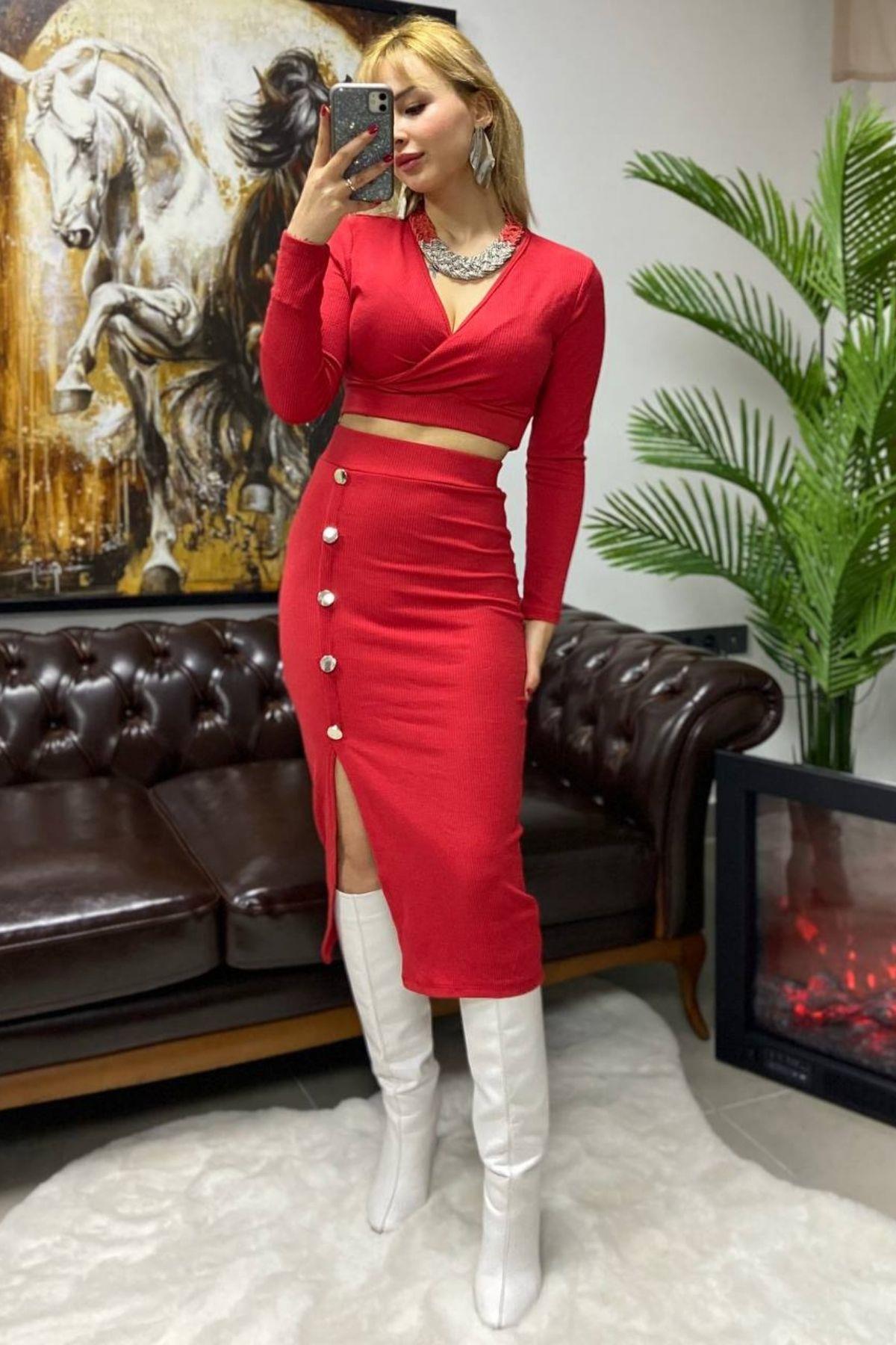 Triko Takım Kırmızı