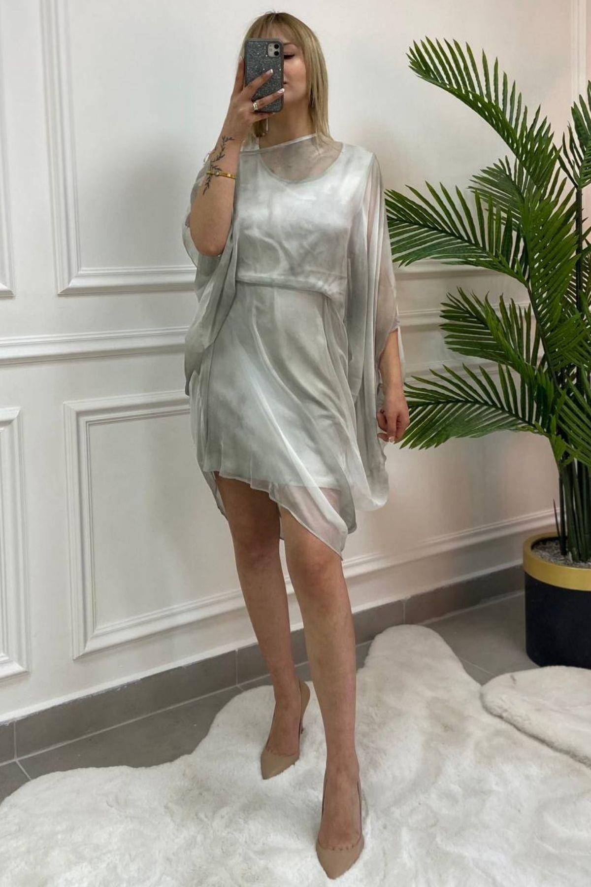 Tül Elbise Açık Yeşil