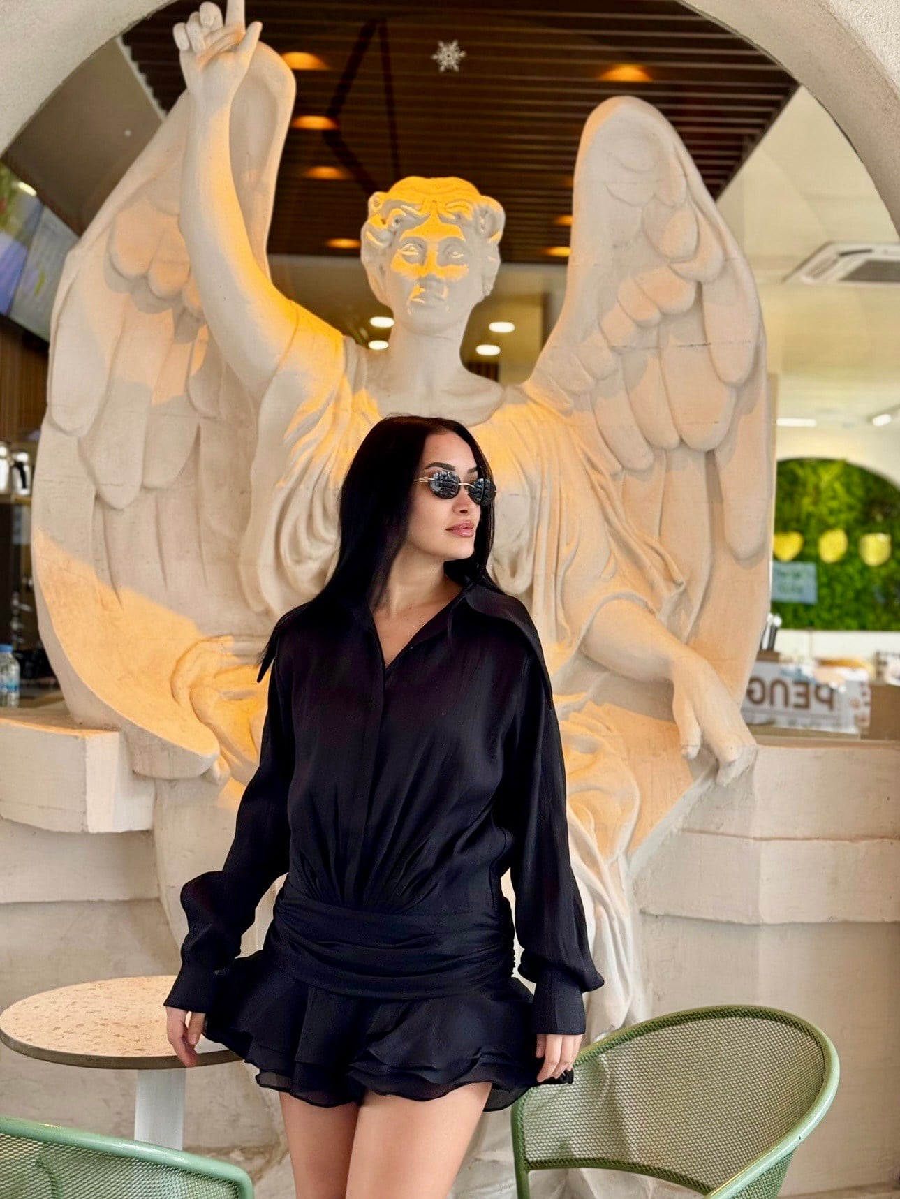 ZMan Mini Pileli Gömlek Elbise