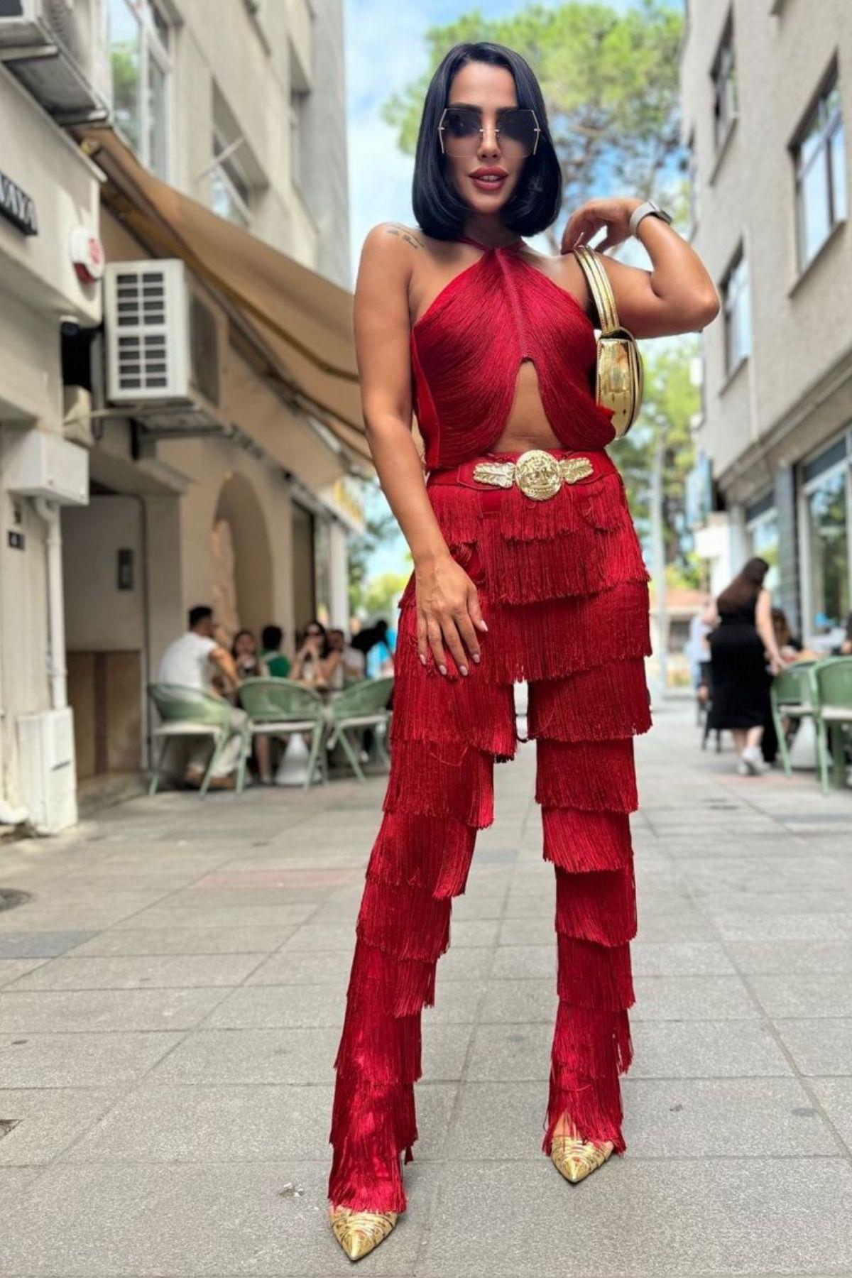 Askı Saçaklı Mini Büstiyer