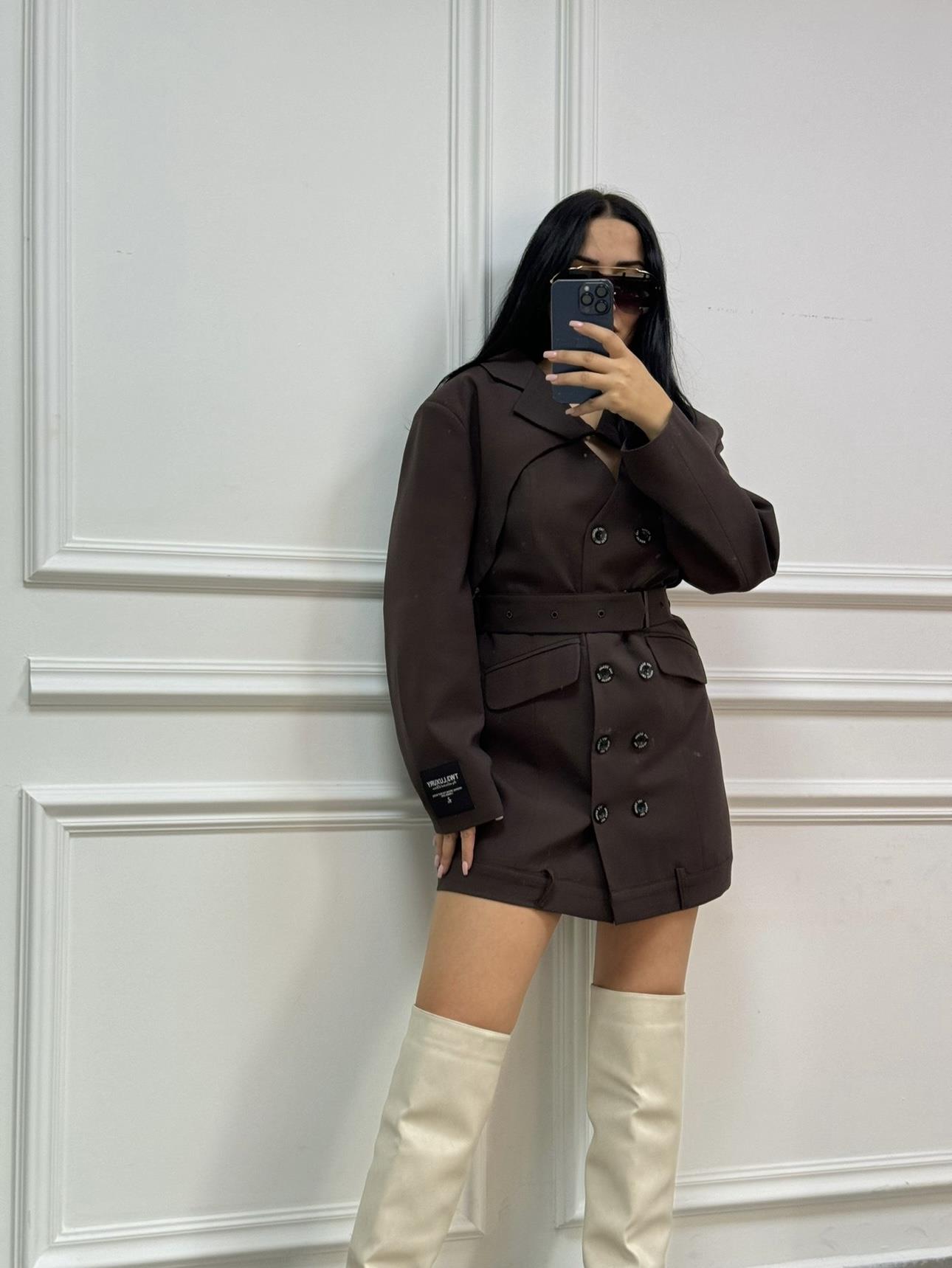 Ceket Modelli Elbise