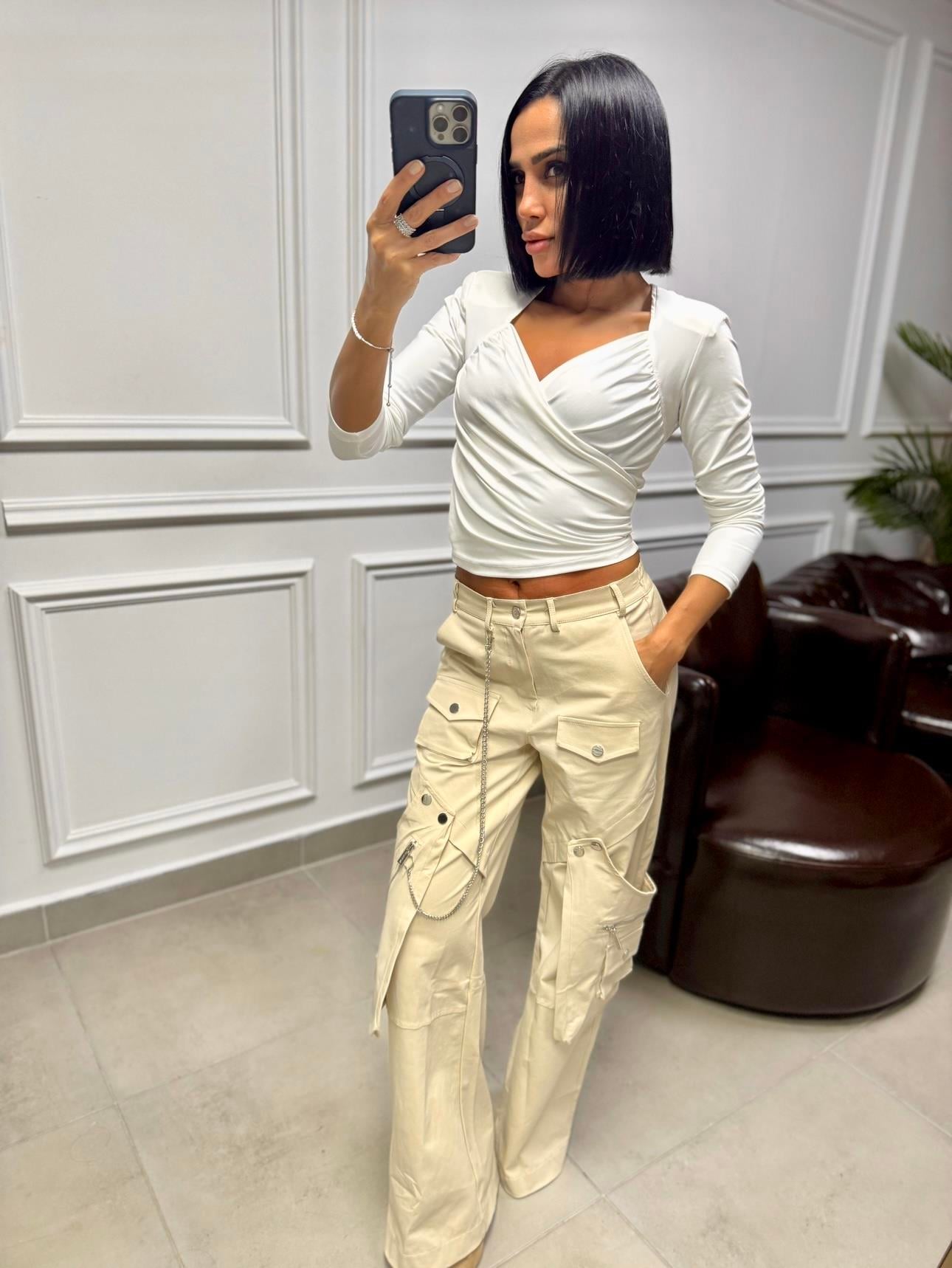 Çıkma Cepli Pantolon