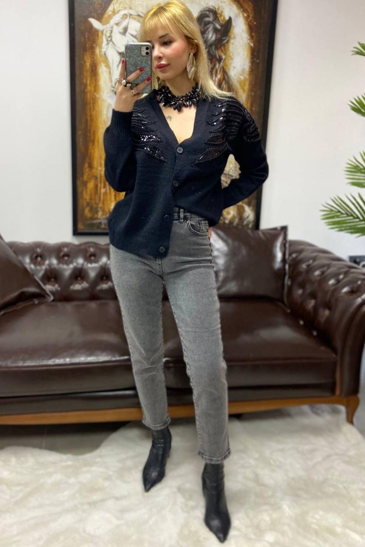 Denim Mom Jean Füme