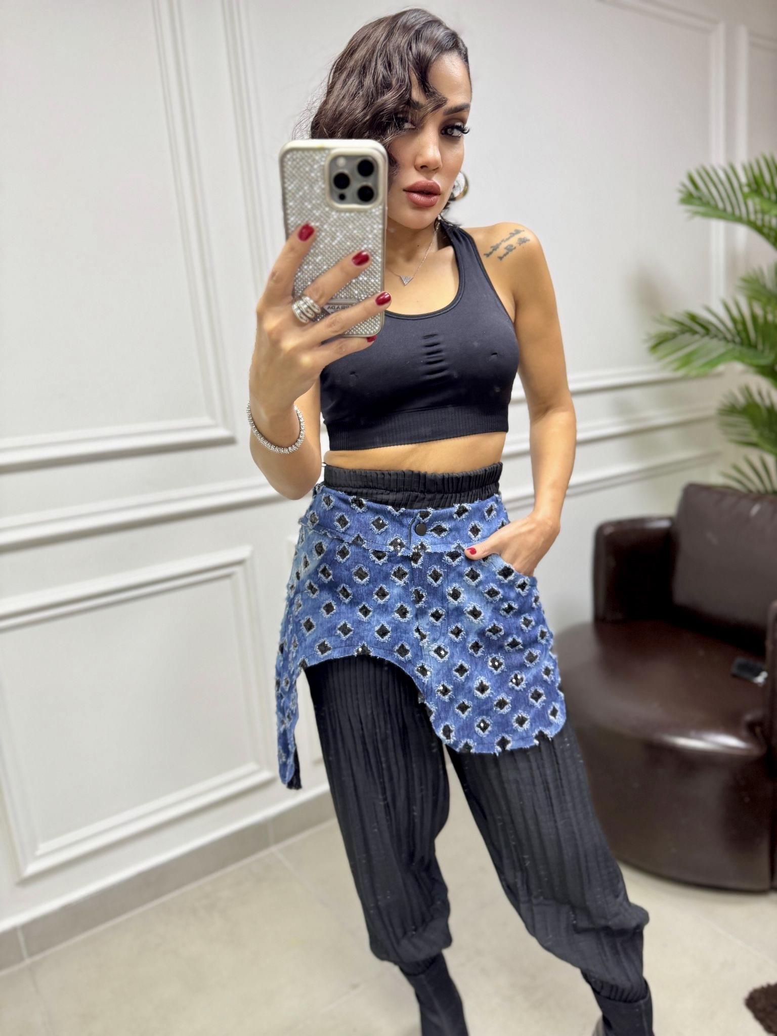 H4 Denim Detay Pantolon