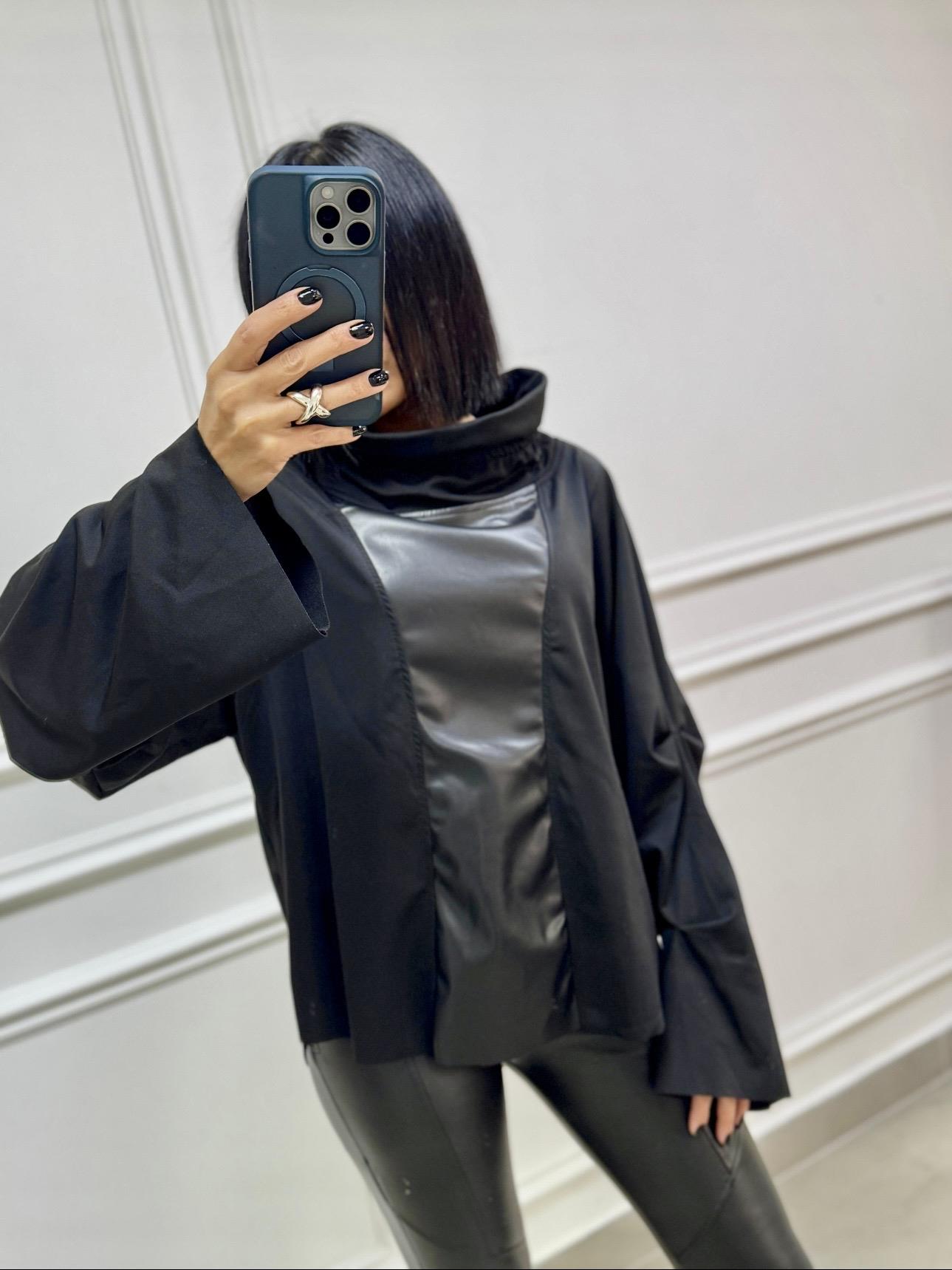 H4 Drapeli Yaka Sweat