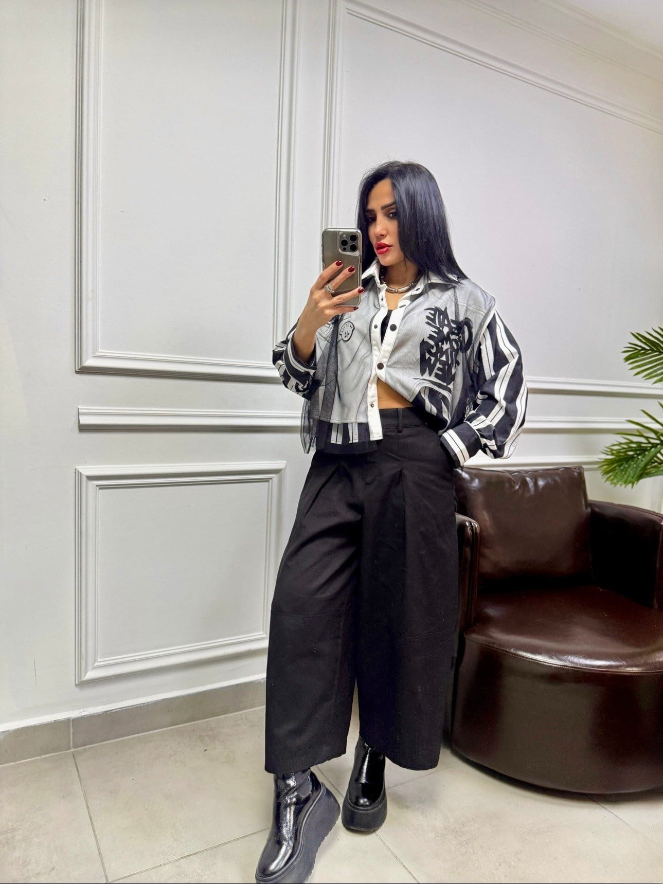 H4 Geniş Paça Keten Pantolon