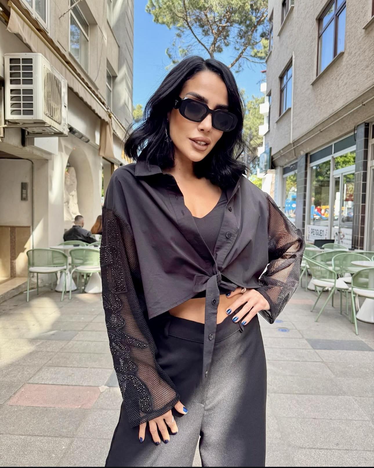 H4 Style File&Taşlı Gömlek