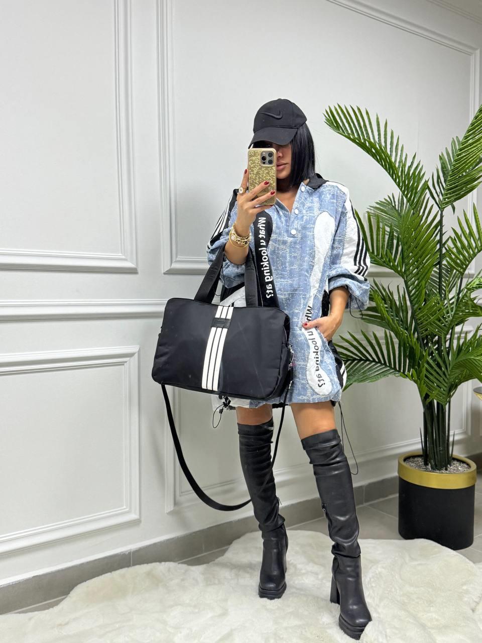 H4 Tasarım Kot Elbise