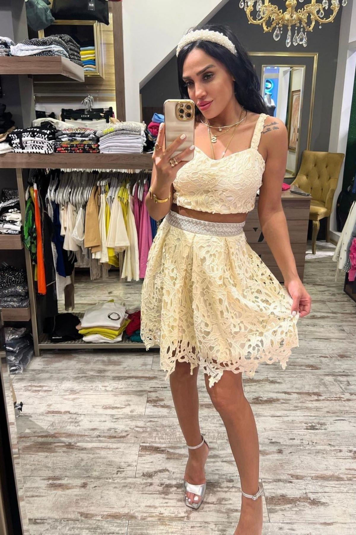 İthal Güpürlü İkili Takım