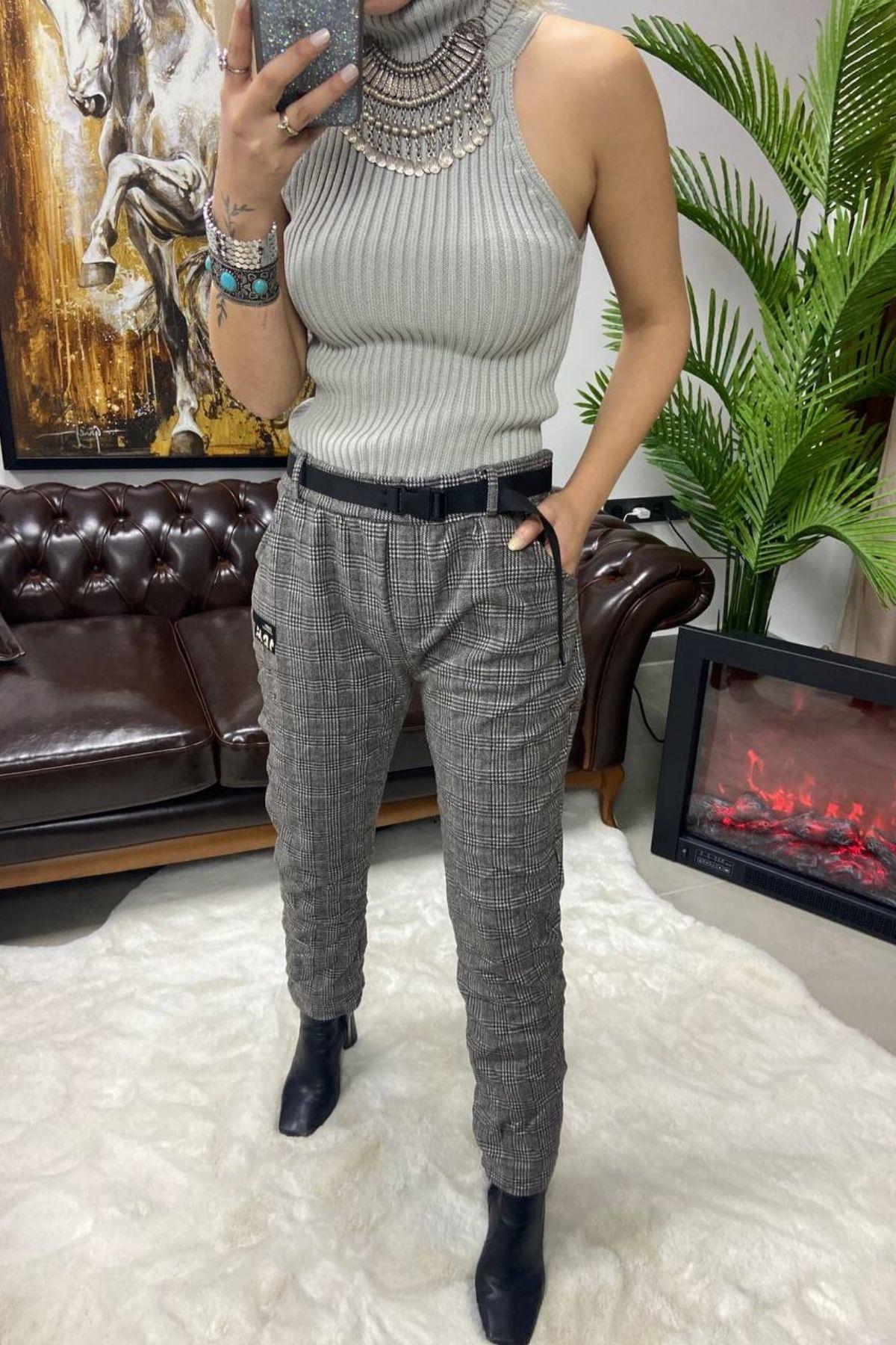 İthal Kaşmir Pantolon Gri