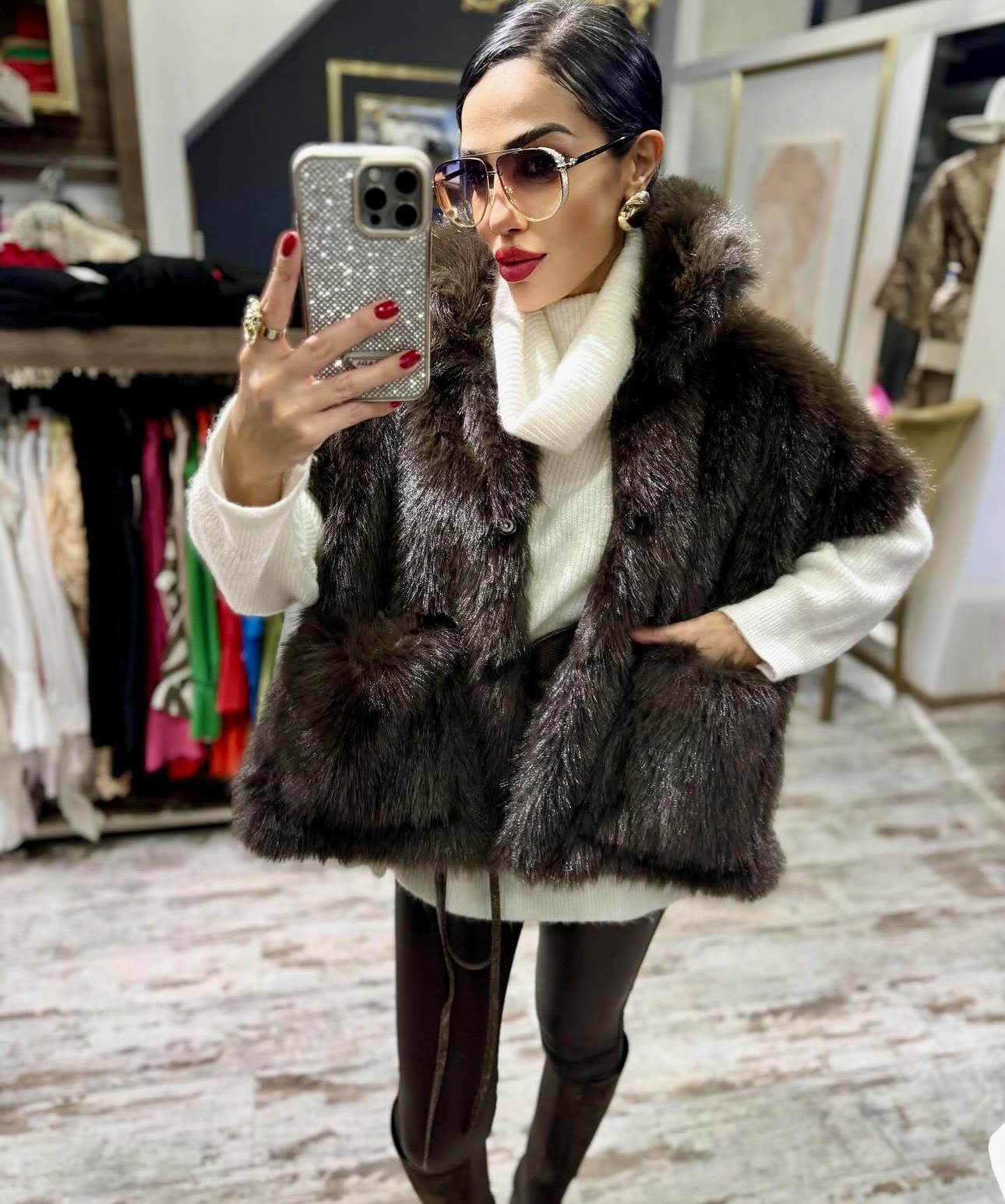 İthal Kürklü Yelek