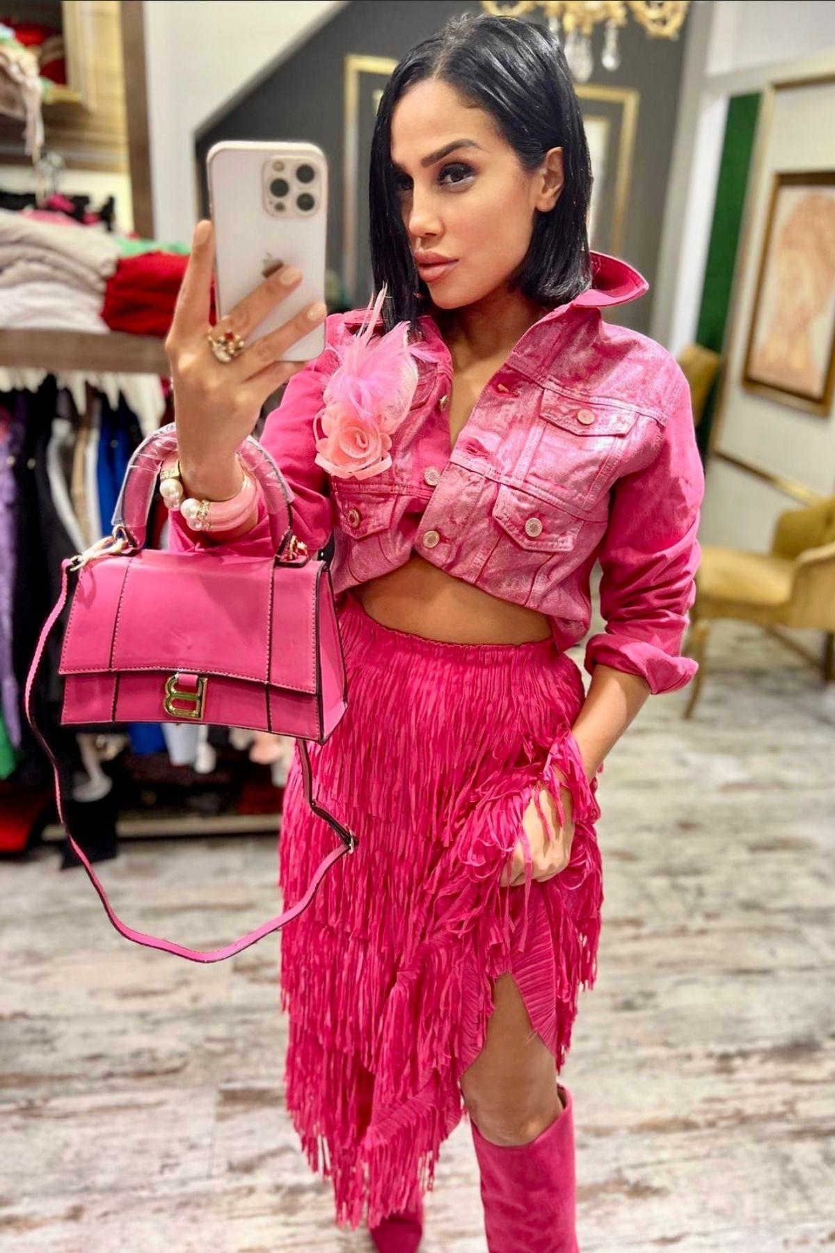 İthal Mini Kot Ceket