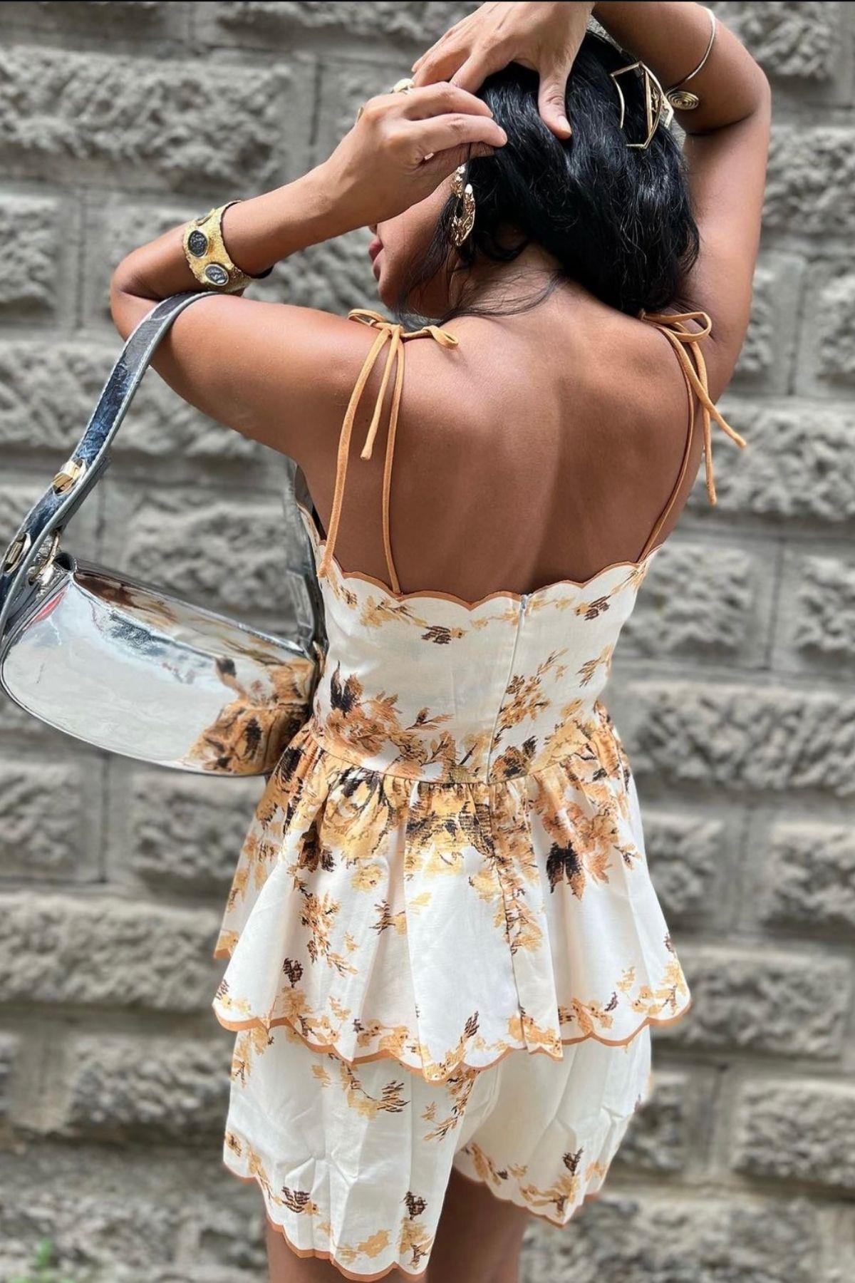 İthal Şortlu Keten Takım