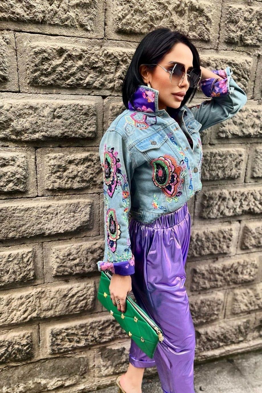 İthal Tasarım Kot Ceket