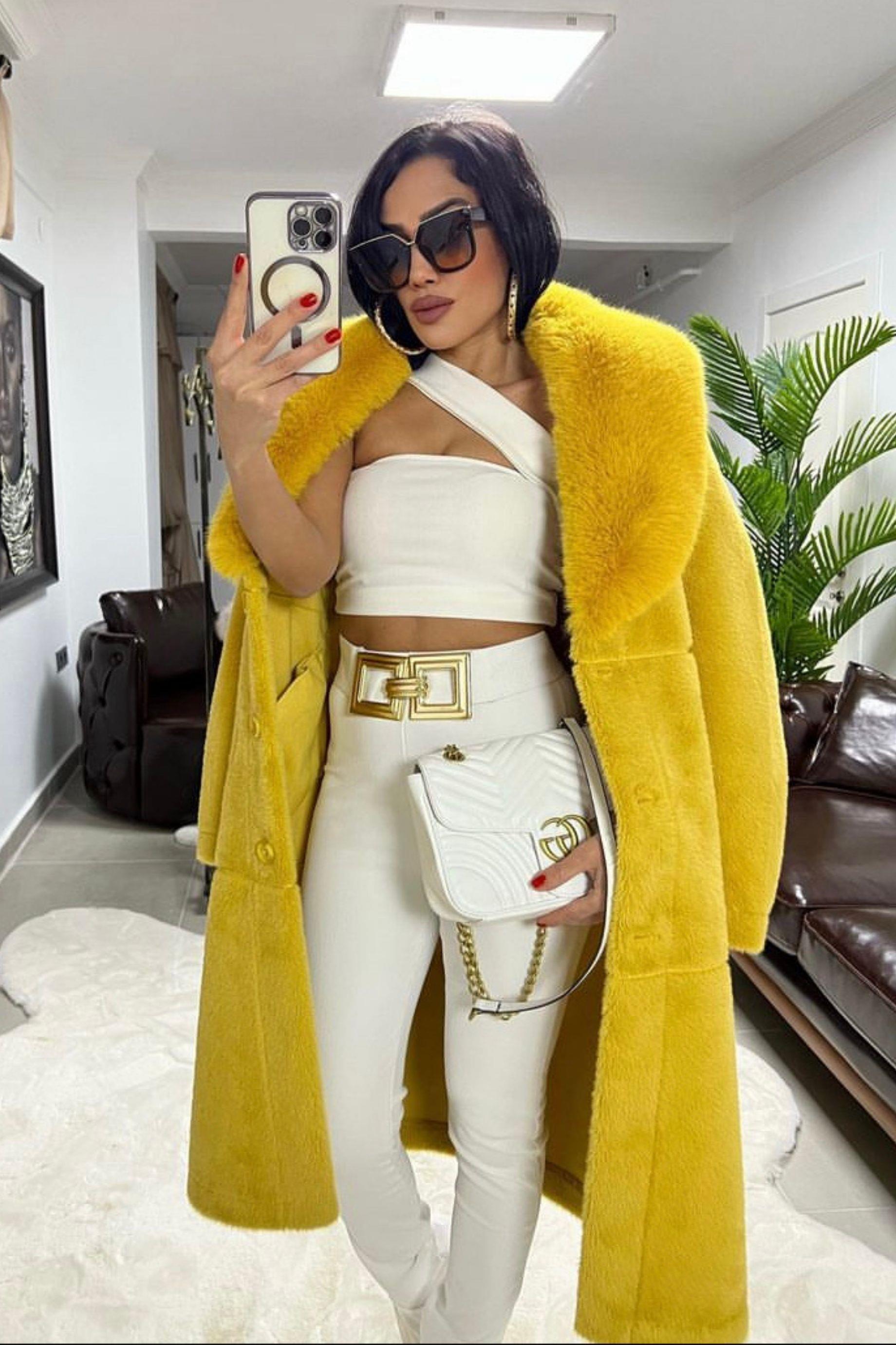 İthal Uzun Kürk Kaban 