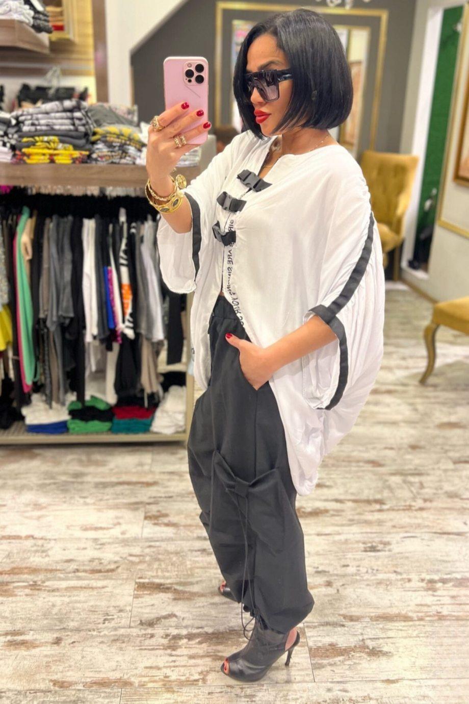 Keten Yarasa Kol Gömlek