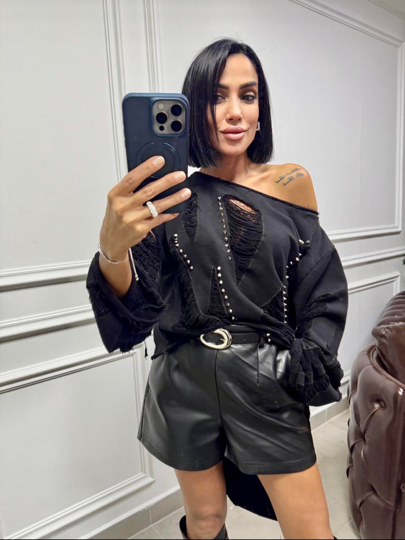 Lazerli Droplu Tunik