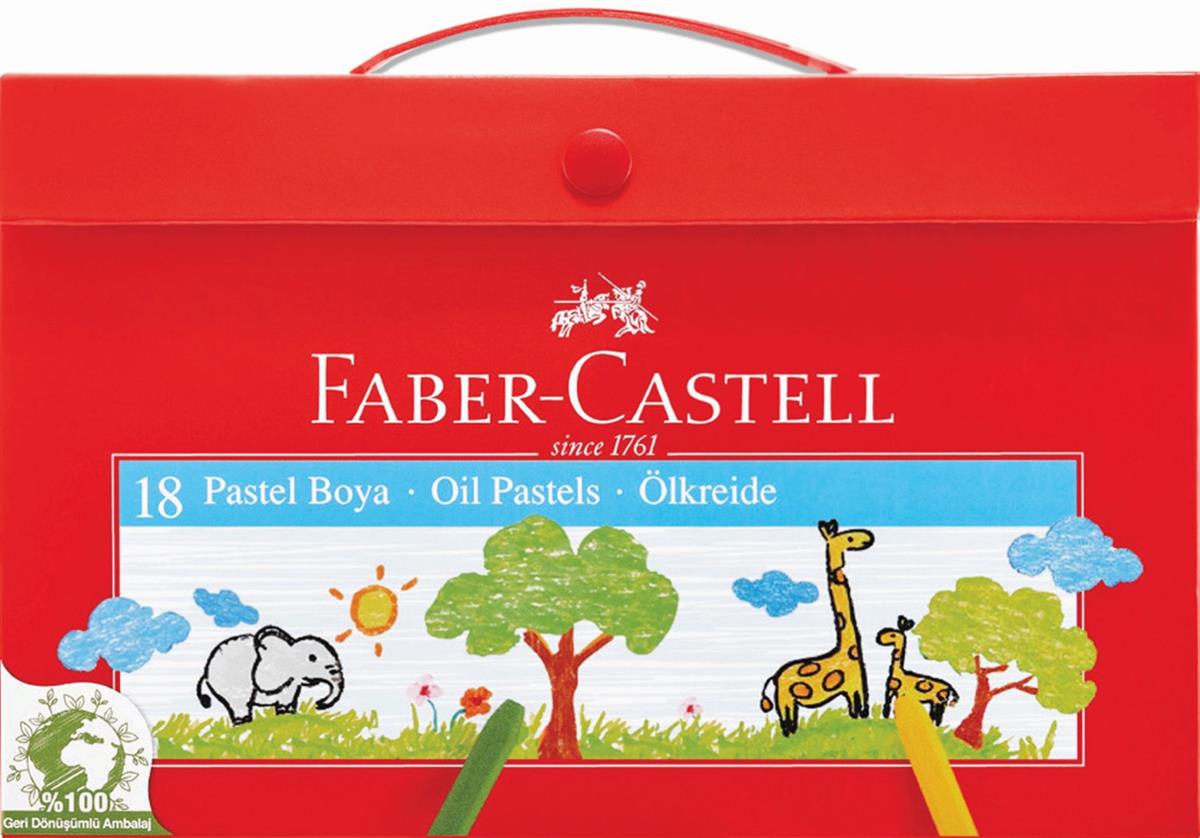 Faber-Castell Karton Çantalı Pastel Boya 18li
