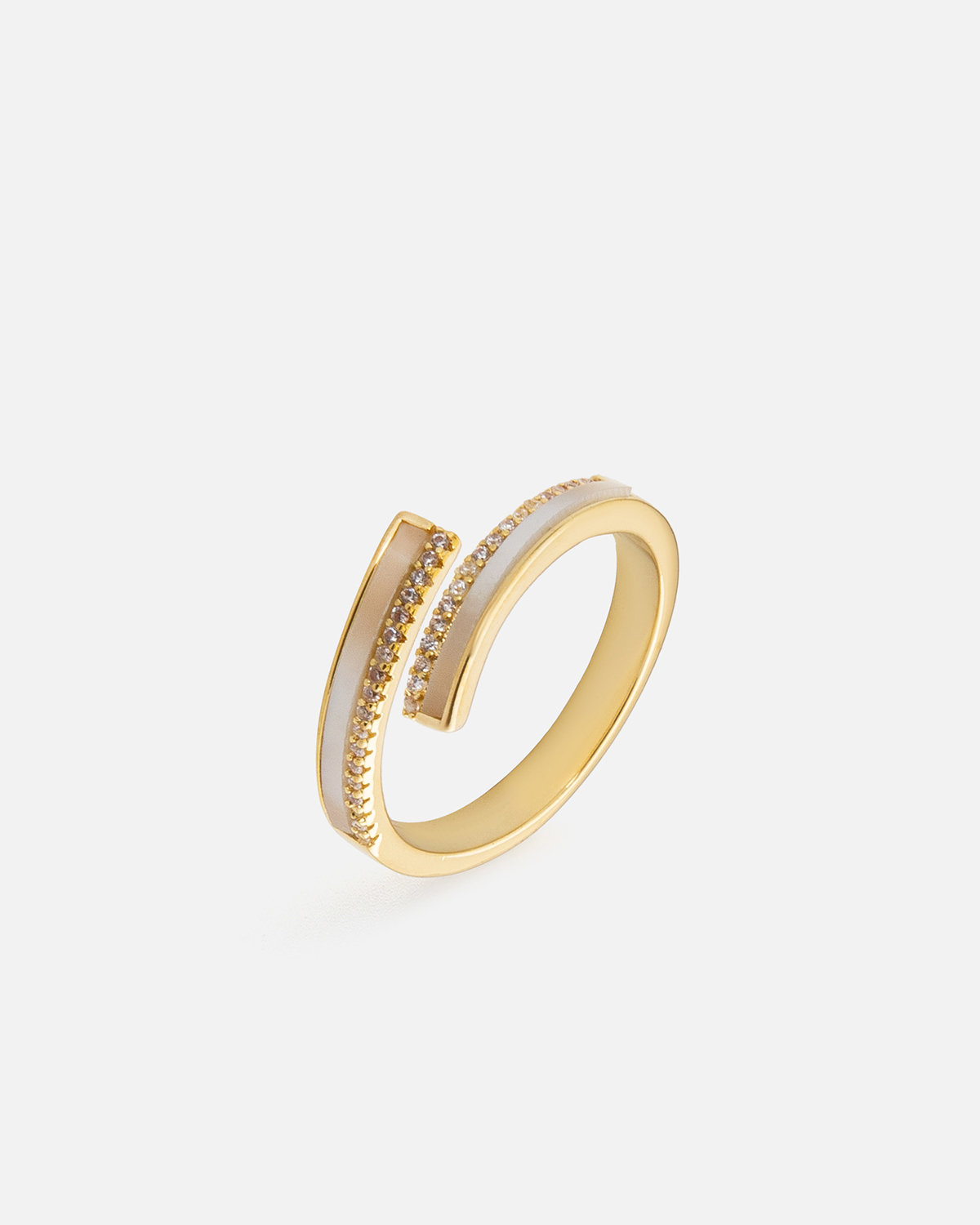 Gold Rengi Modern Kadın Yüzük