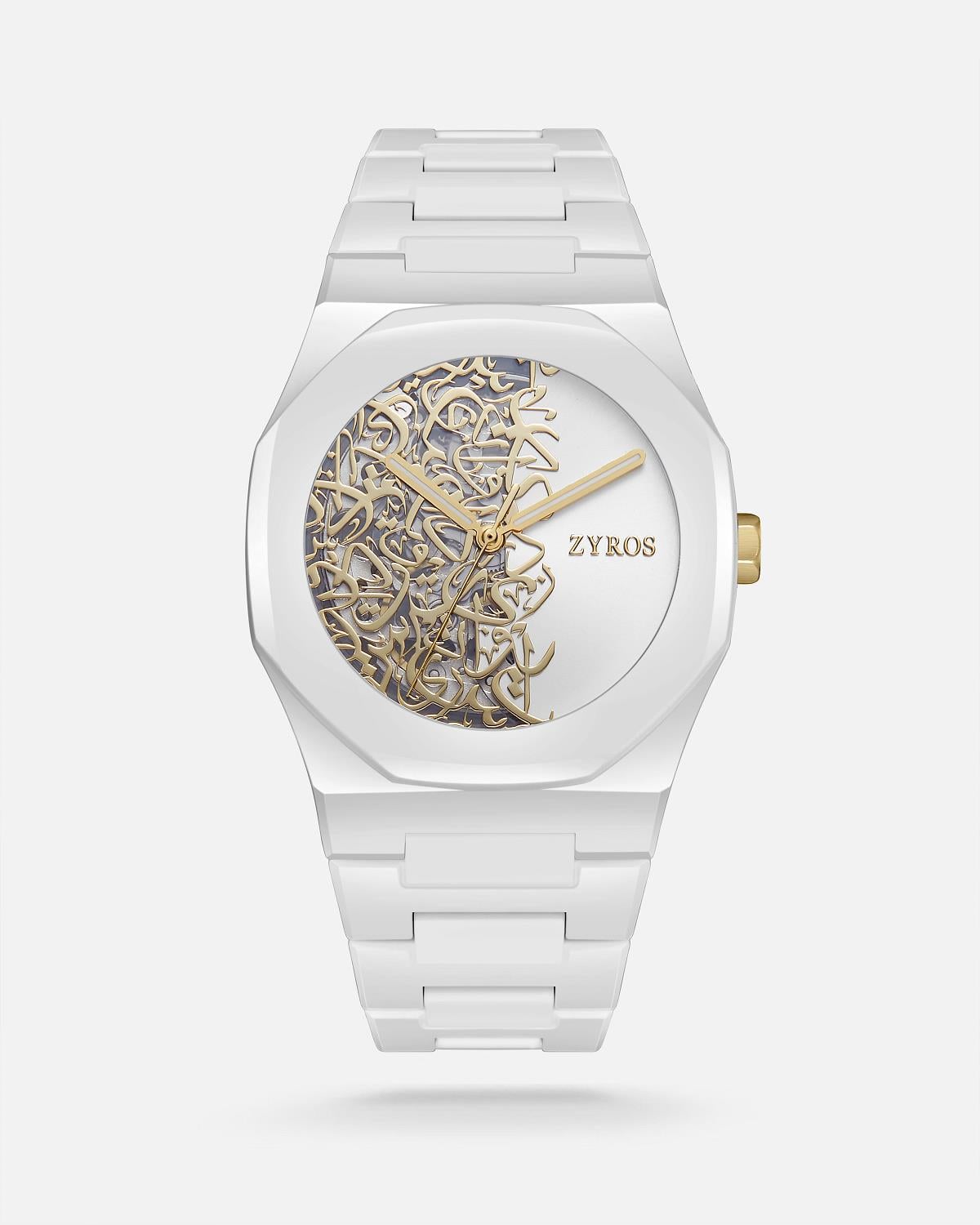 ZYROS Beyaz Kordon Automatic Erkek Saati