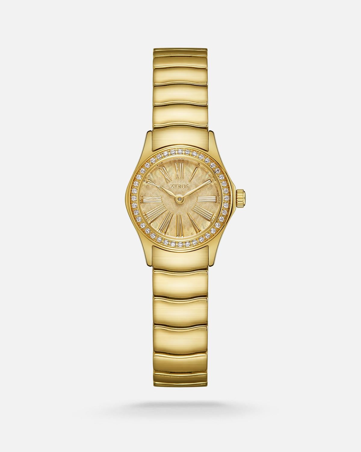 Zyros Gold Çelik Kordon Kadın Kol Saati