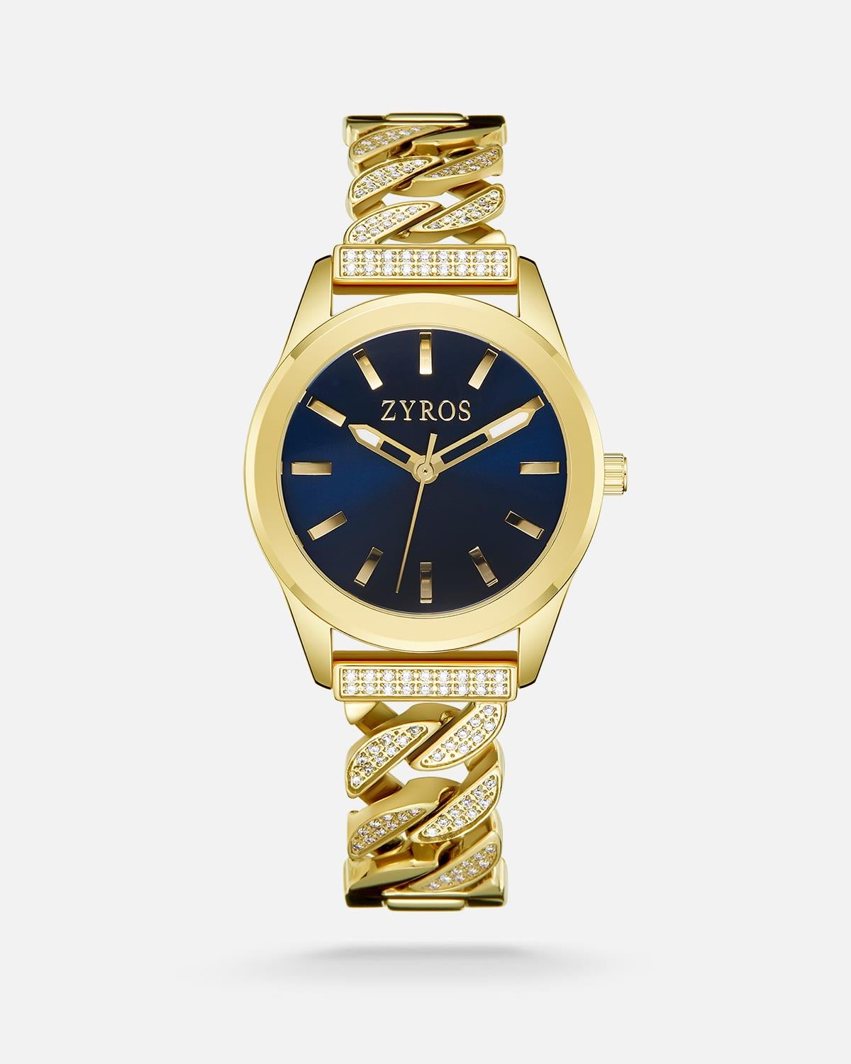 ZYROS Gold Çelik Kordon Kadın Saati 