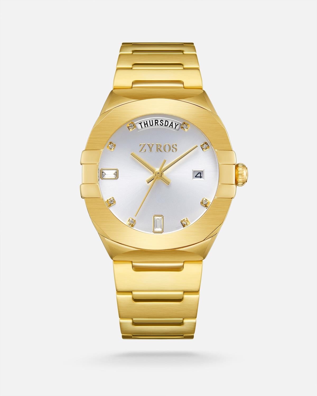 ZYROS Gold Çelik Kordon Kadın Saati 