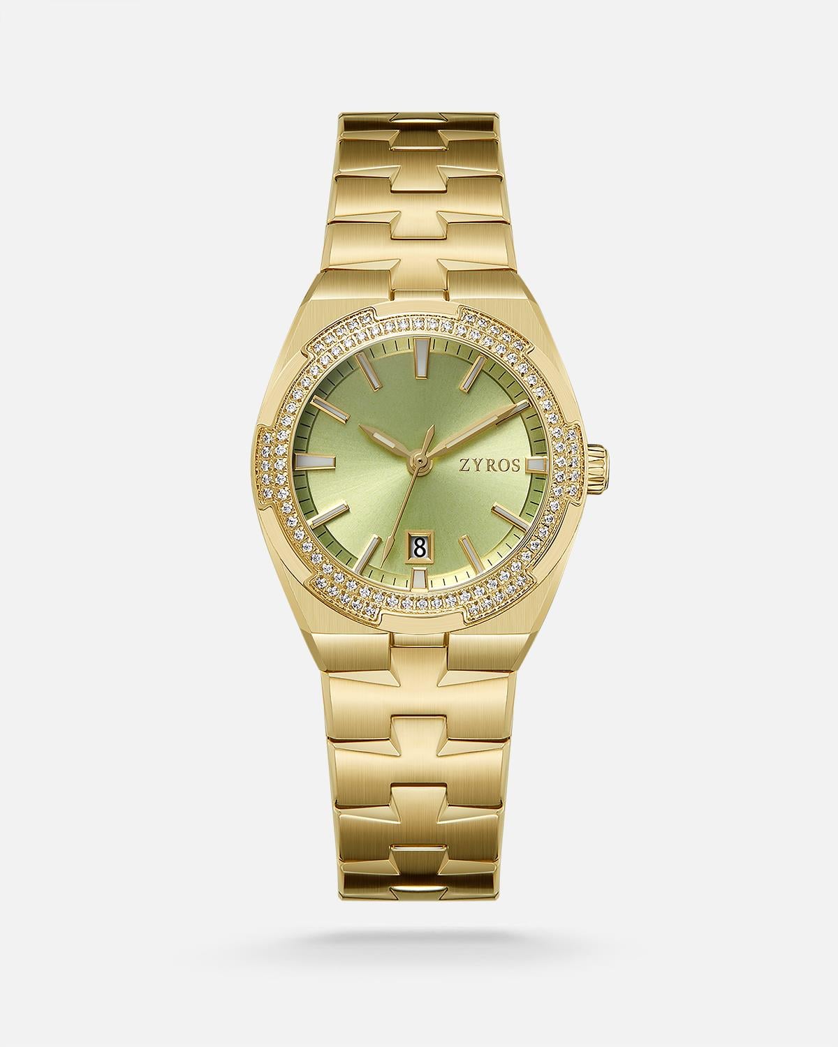 ZYROS Gold Çelik Kordon Kadın Saati
