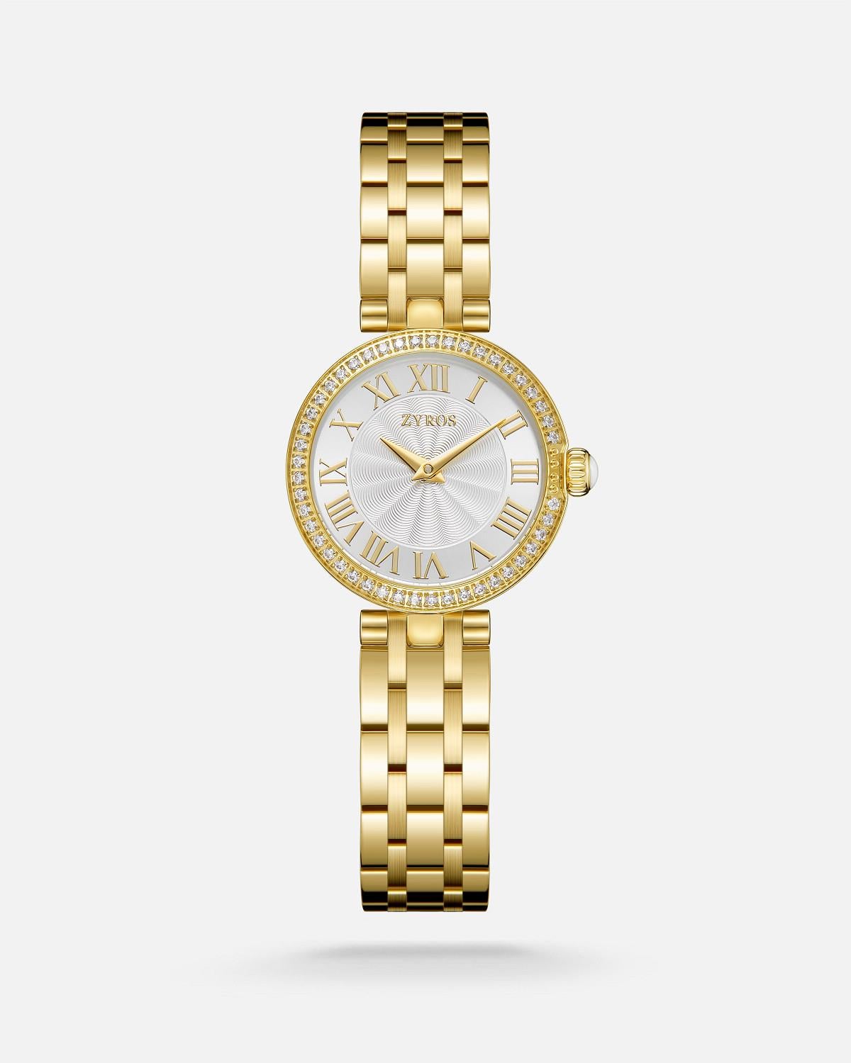 ZYROS Gold Çelik Kordon Kadın Saati