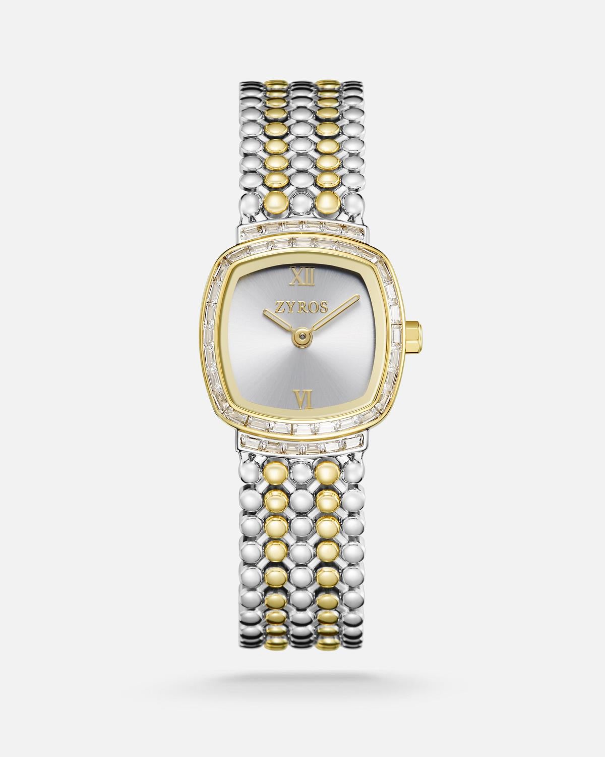 ZYROS Gold&Silver Çelik Kordon Kadın Saati 