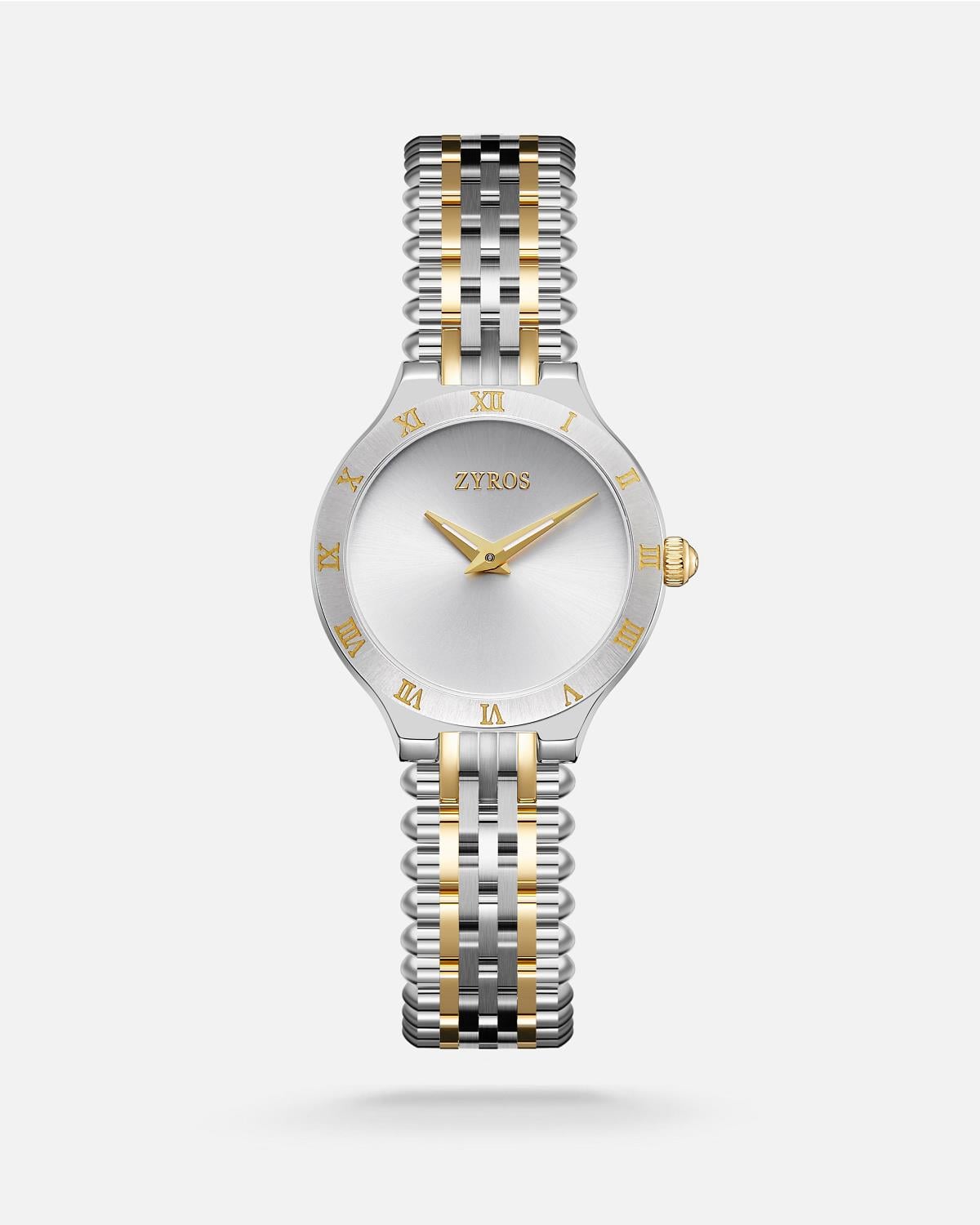 ZYROS Gold&Silver Çelik Kordon Kadın Saati