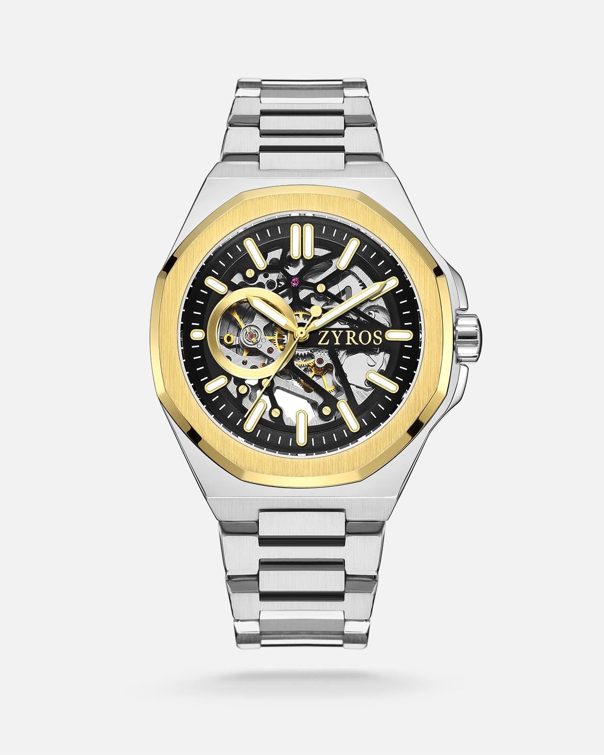 Zyros Gümüş Çelik Kordon Automatic Erkek Kol Saati