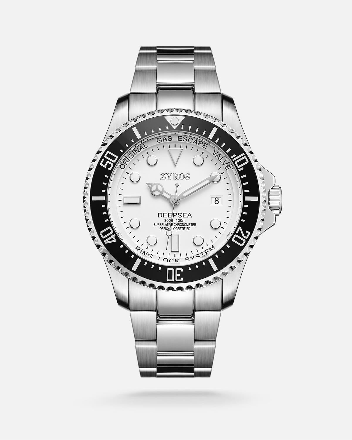 ZYROS Silver Çelik Kordon Exclusive Erkek Saati