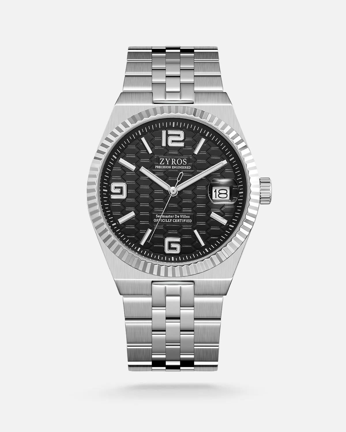 ZYROS Silver Çelik Kordon Exclusive Erkek Saati