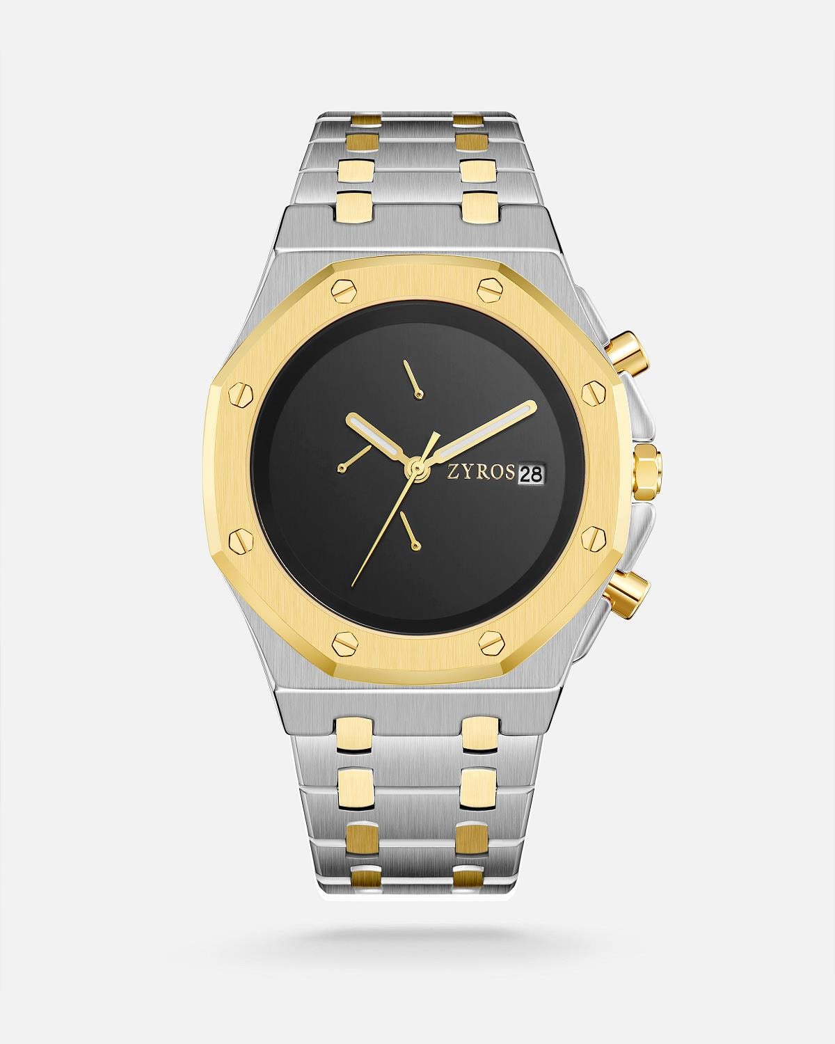 ZYROS Silver Çelik Kordon Exclusive Erkek Saati 