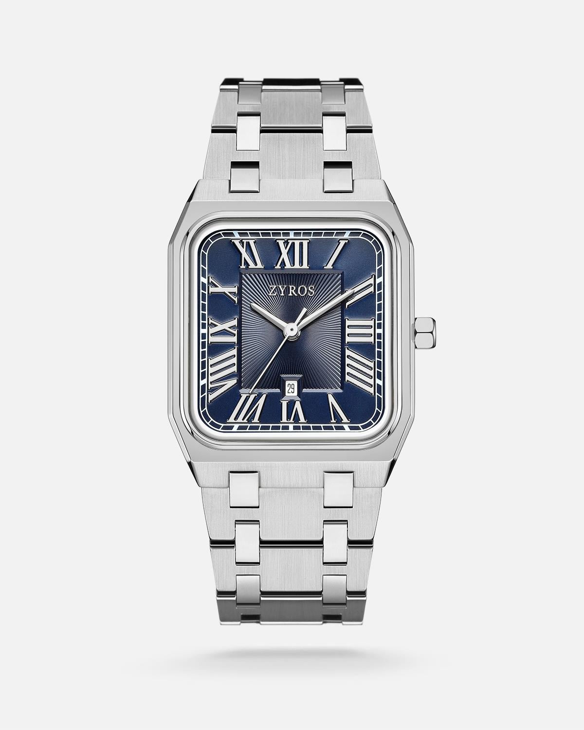 ZYROS Silver Çelik Kordon Exclusive Erkek Saati