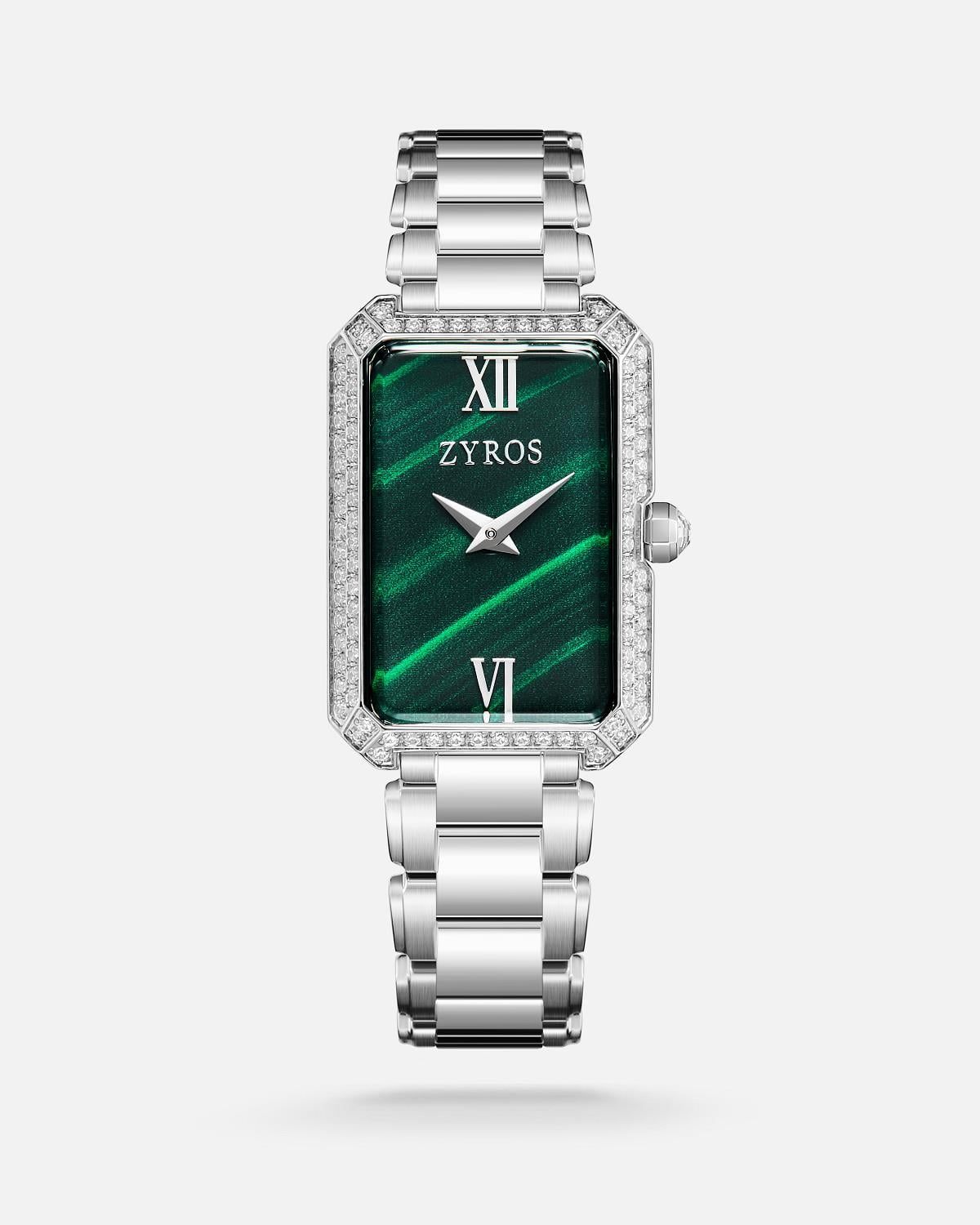 ZYROS Silver Çelik Kordon Kadın Saati 