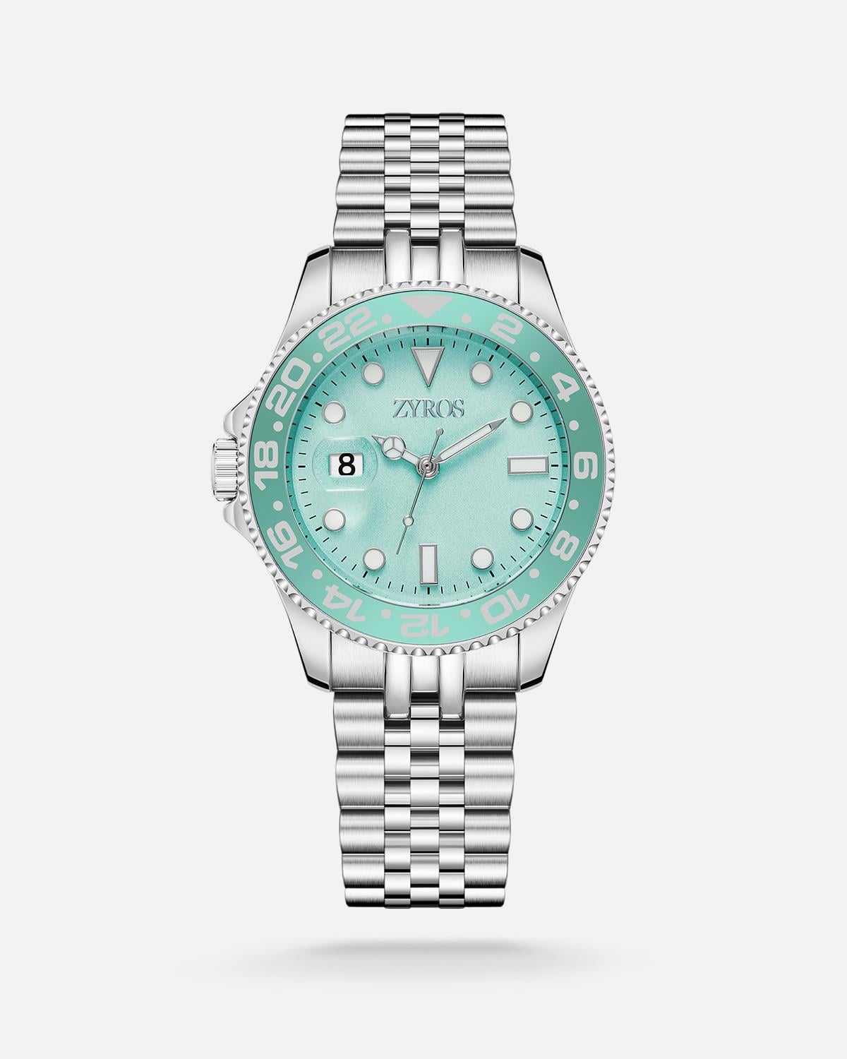 ZYROS Silver Çelik Kordon Kadın Saati 