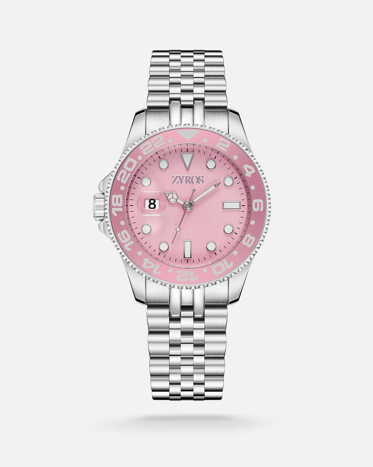ZYROS Silver Çelik Kordon Kadın Saati 