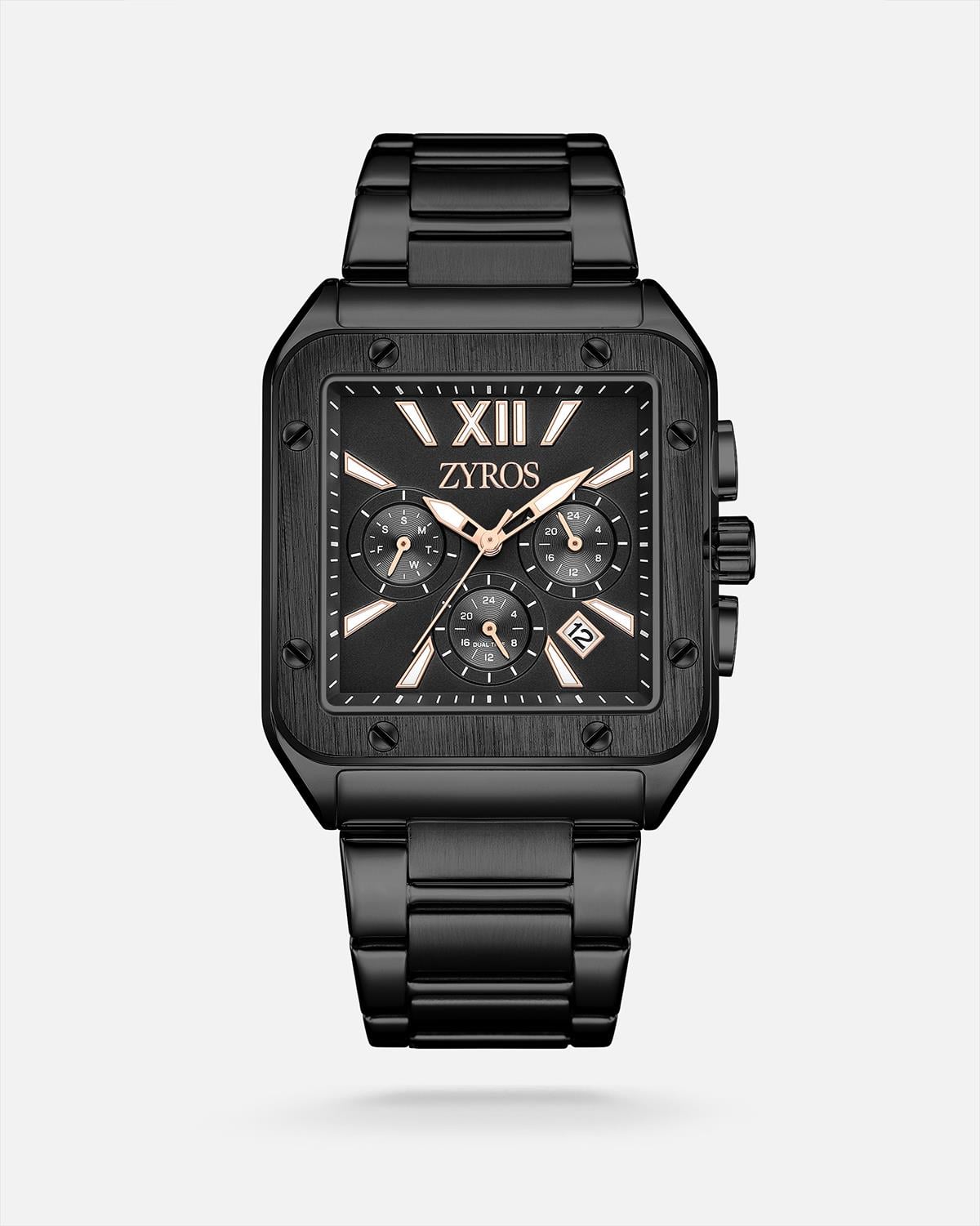 ZYROS Silver Çelik Kordon Premium Erkek Saati 