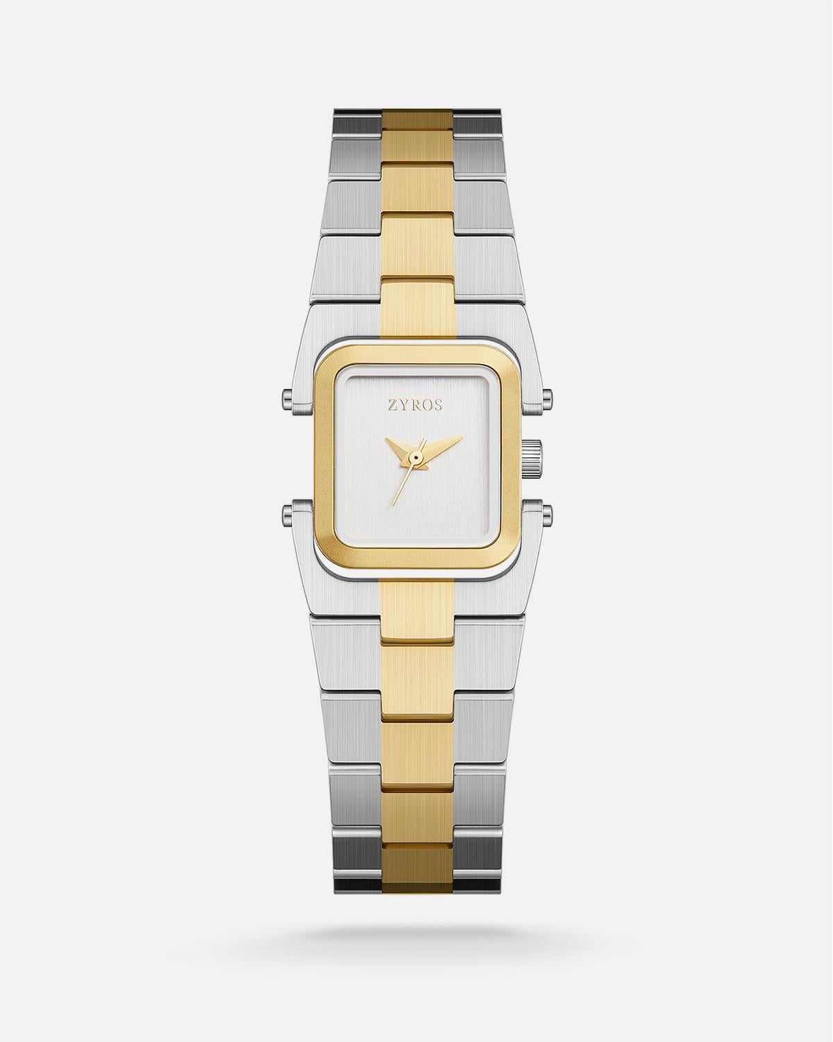 ZYROS Silver / Gold Çelik Kordon Kadın Saati