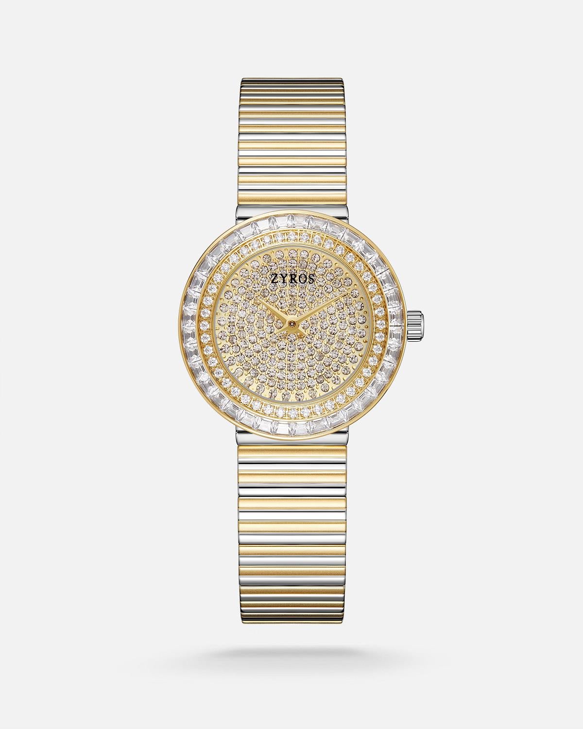 ZYROS Silver / Gold Çelik Kordon Kadın Saati