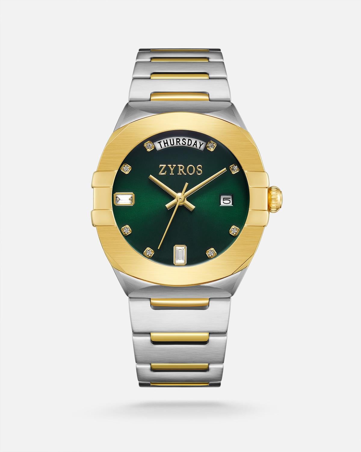 ZYROS Silver / Gold Çelik Kordon Kadın Saati 