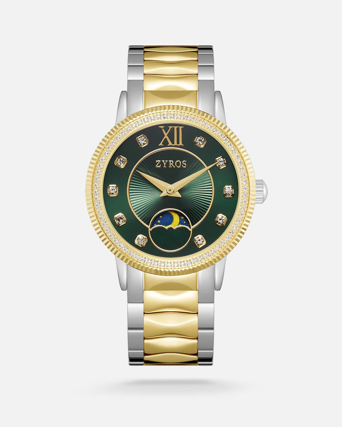 ZYROS Silver / Gold Çelik Kordon Kadın Saati 