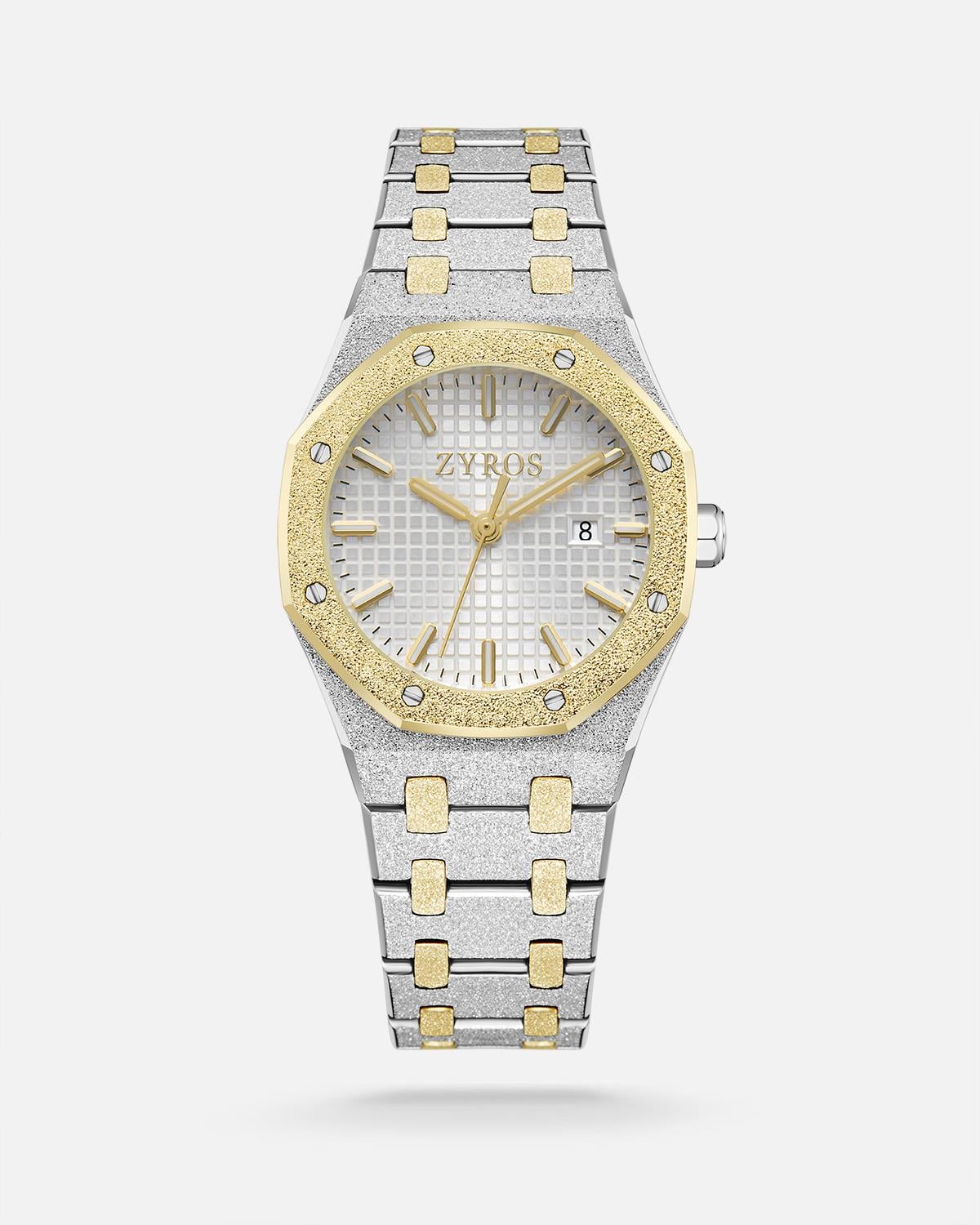 ZYROS Silver / Gold Çelik Kordon Kadın Saati 