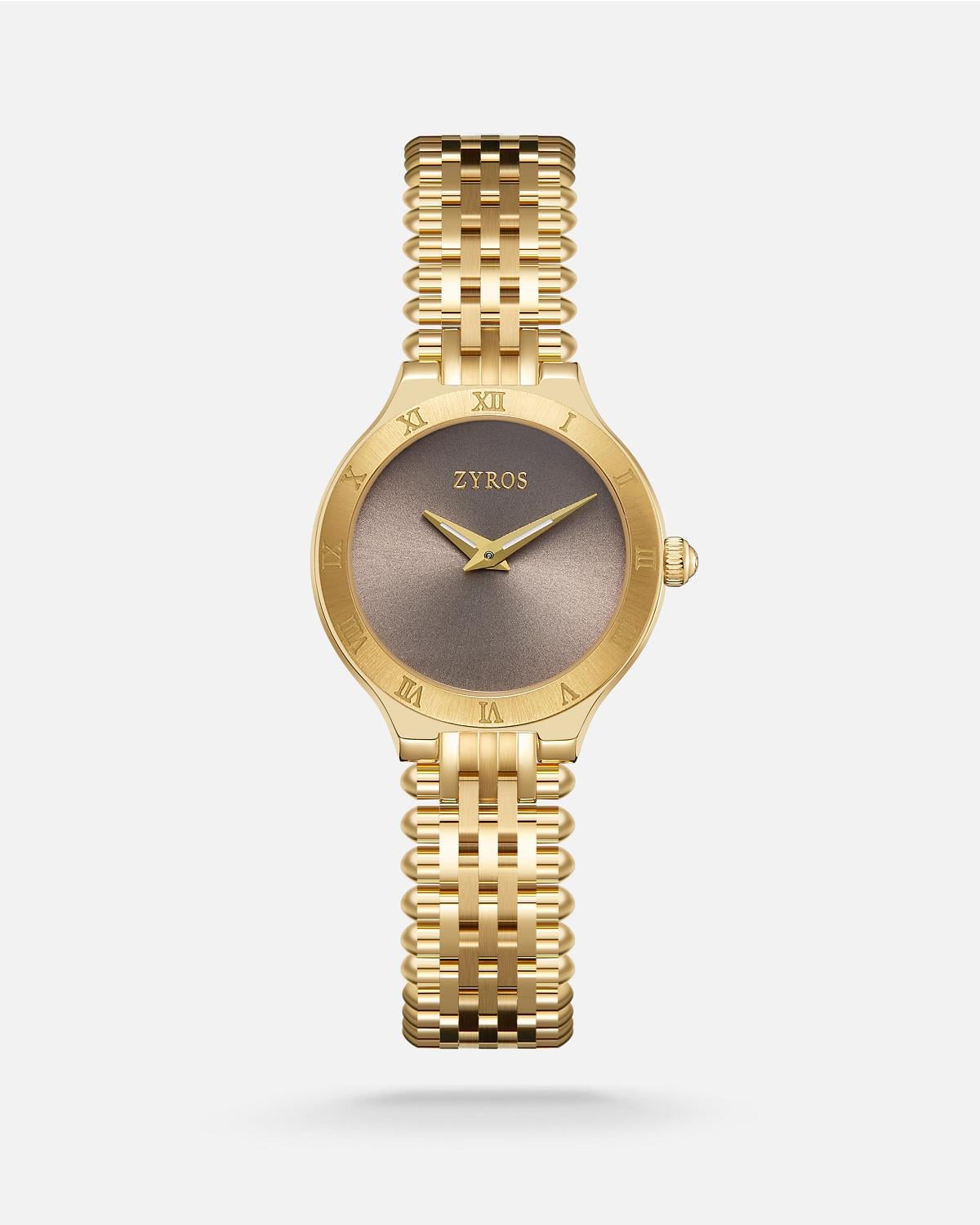 Zyros Gold Çelik Kordon Kadın Kol Saati
