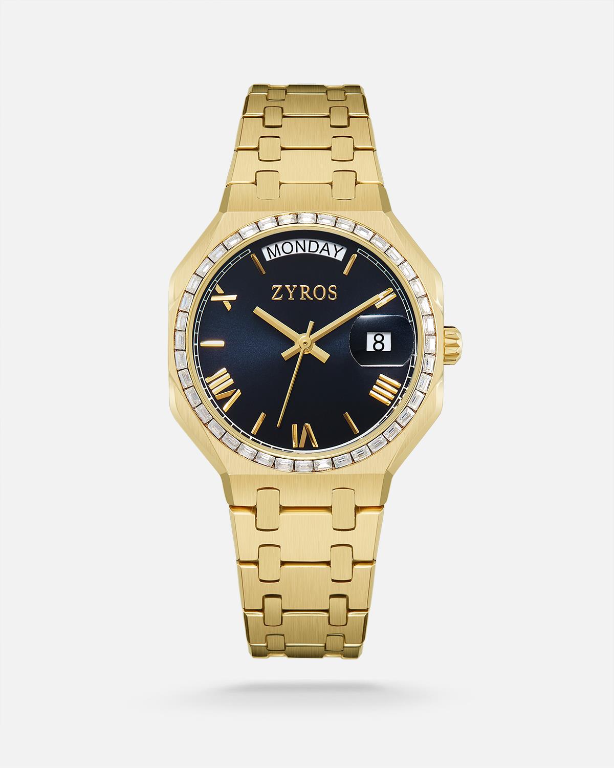 Zyros Gold Çelik Kordon Kadın Kol Saati