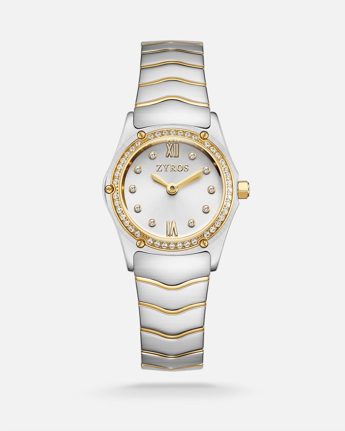 Zyros Gold Çelik Kordon Kadın Kol Saati