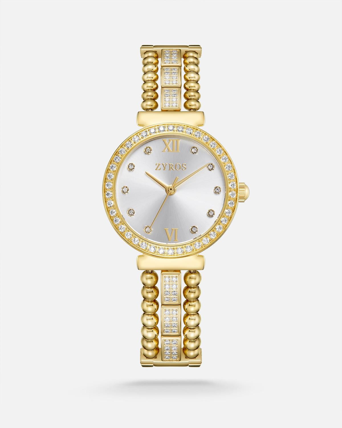 ZYROS Gold Çelik Kordon Kadın Saati 